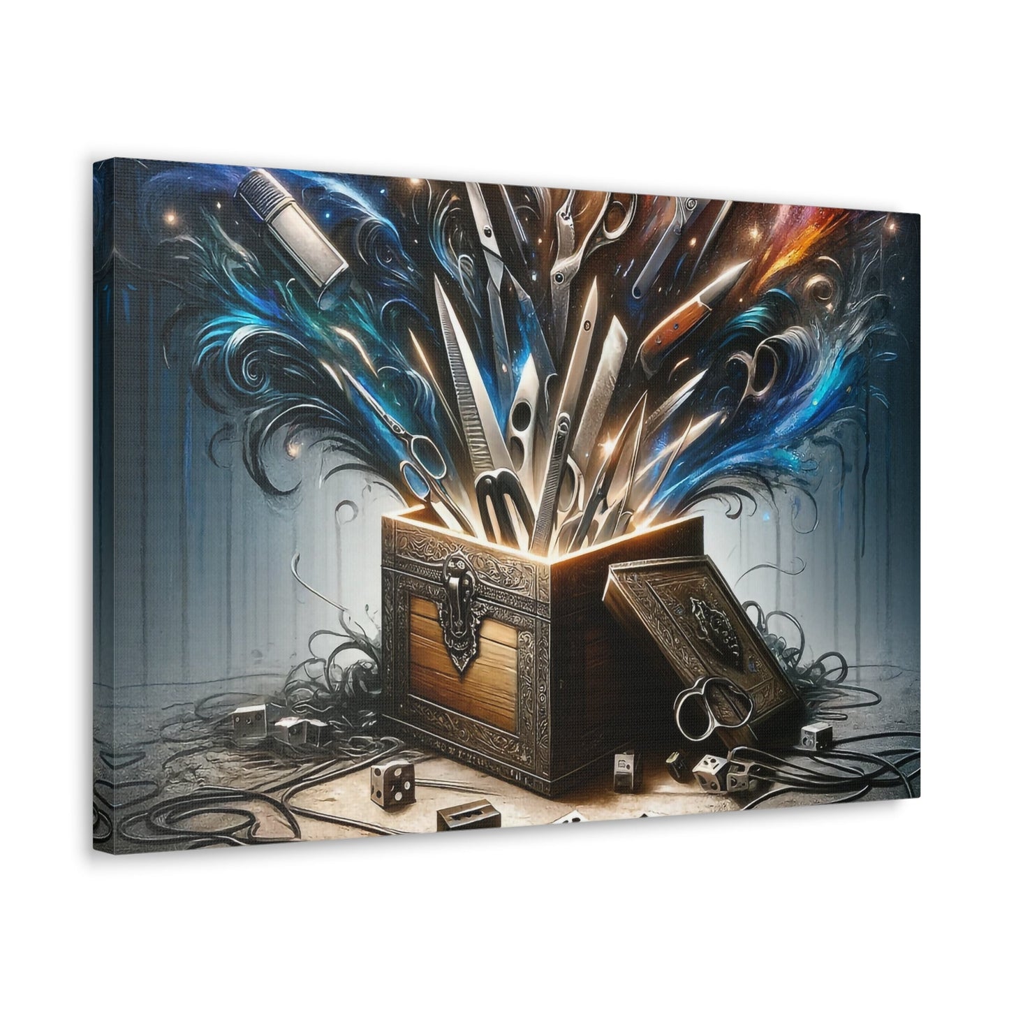 "A Box Full Of Sharp Objects" - Inspired Artwork on Premium Cotton Canvas - GG