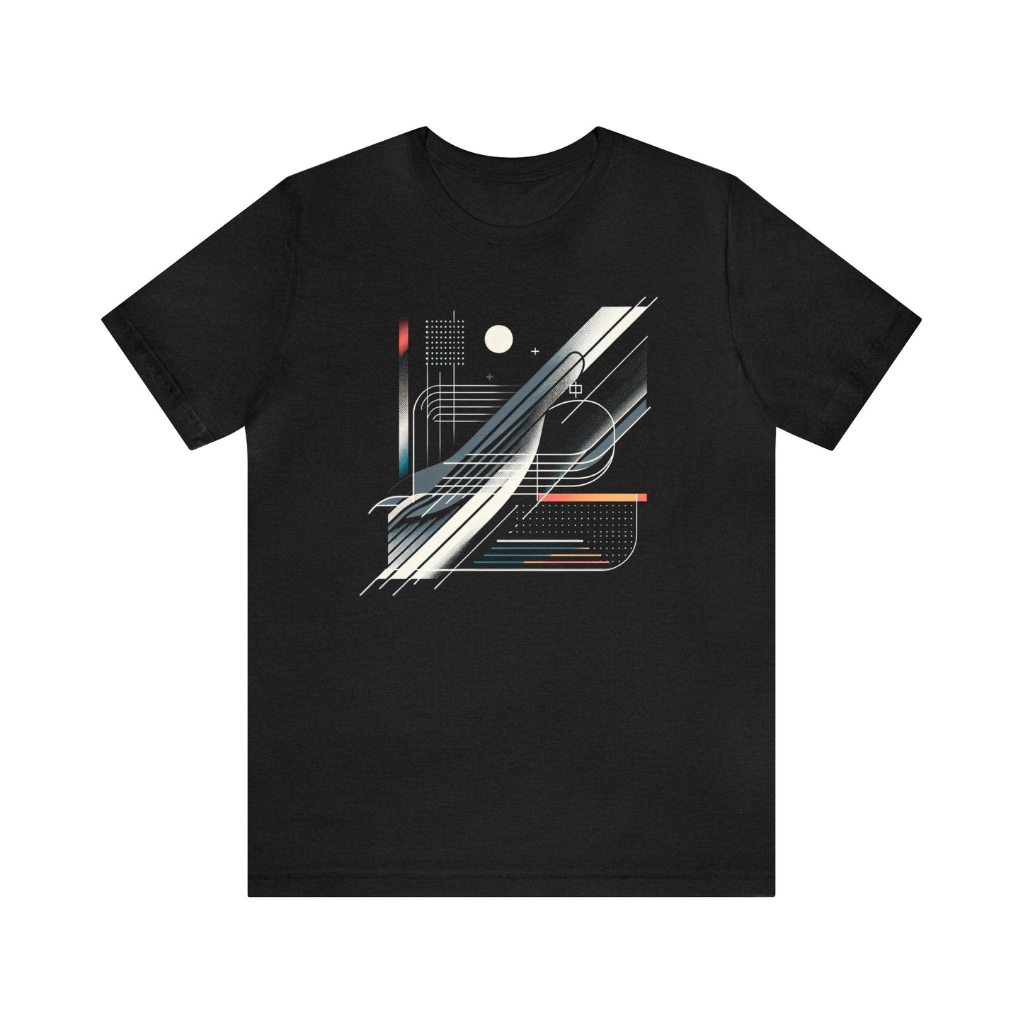 Abstract Architectonics Tee - Contemporary Art-Inspired Cotton Shirt - GG