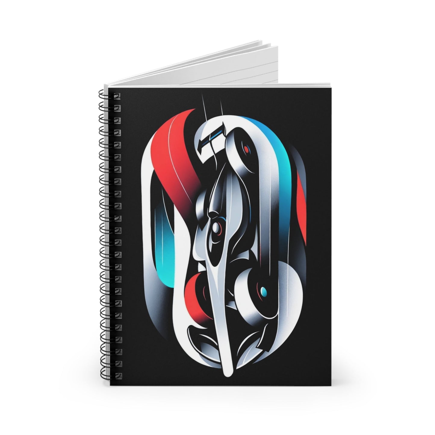 Aerodynamic Race Car 118-Page Ruled Spiral Notebook - GG