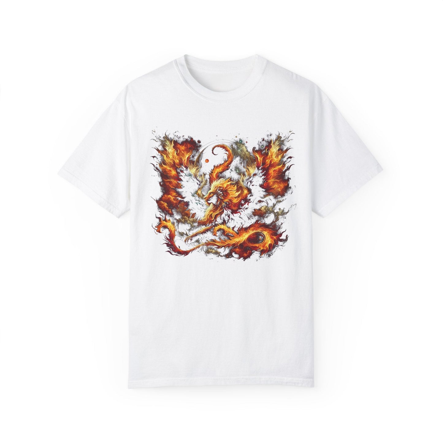 Astral Lion Fire T-Shirt: Unisex 100% Ring-Spun Cotton Comfort Fit Tee