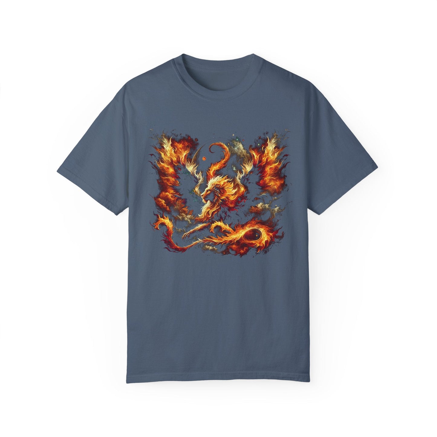 Astral Lion Fire T-Shirt: Unisex 100% Ring-Spun Cotton Comfort Fit Tee