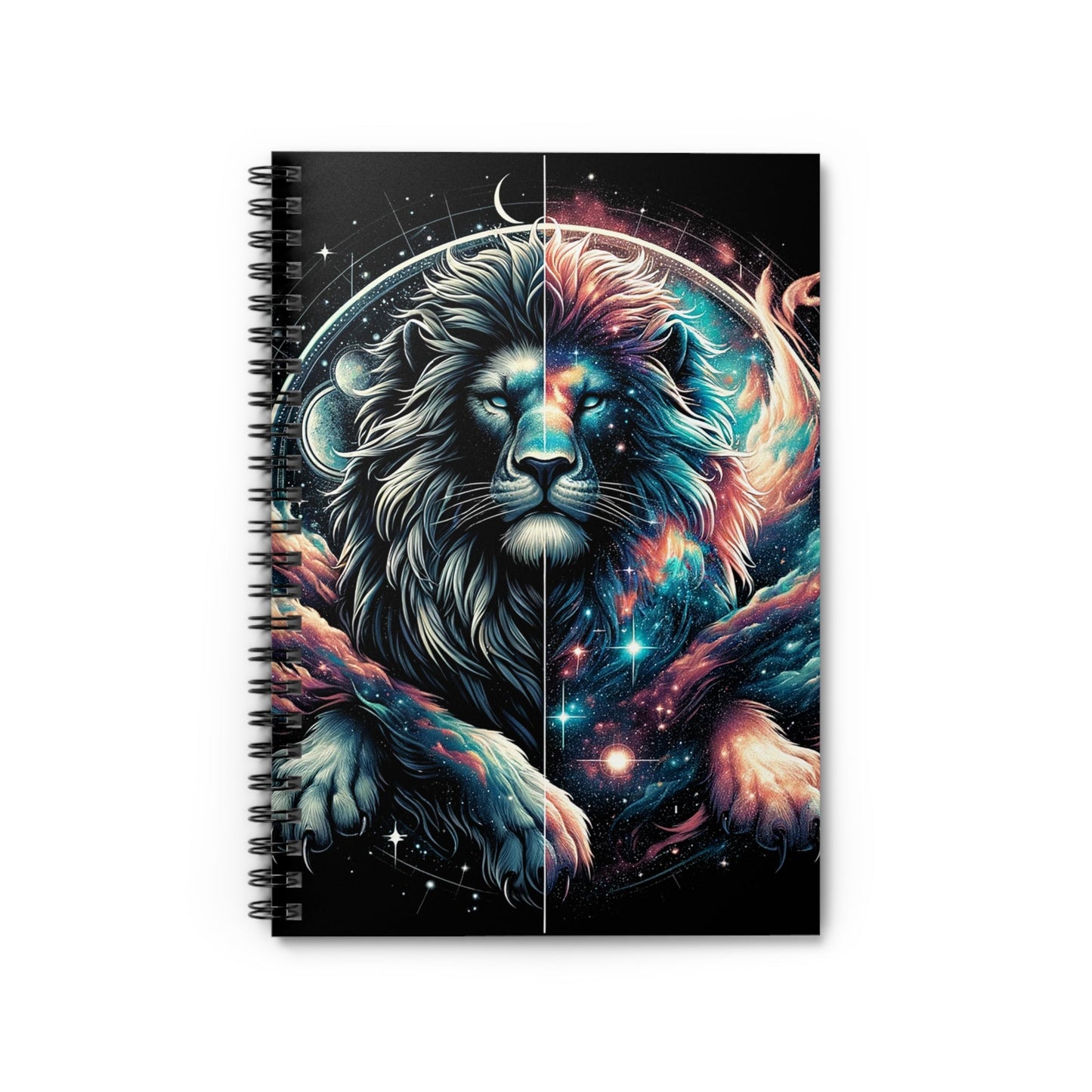 Cosmic Majesty: Celestial Lion 118-Page Spiral Notebook - GG