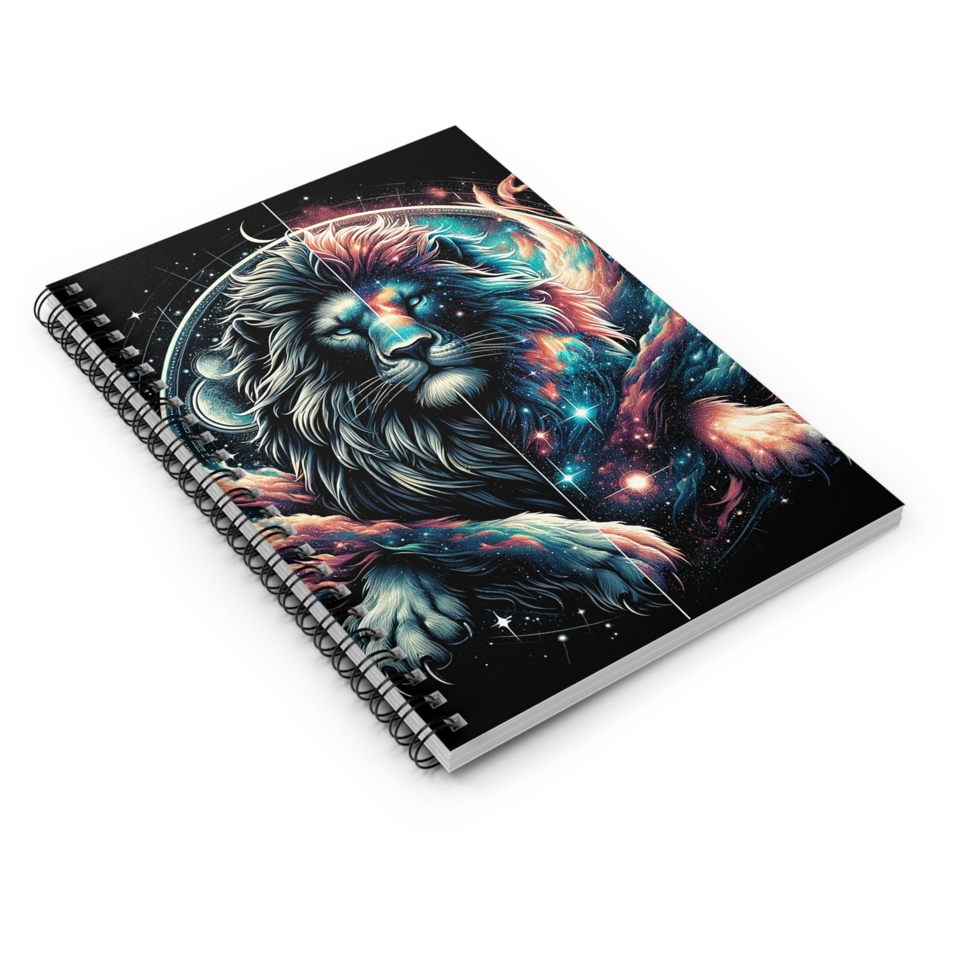 Cosmic Majesty: Celestial Lion 118-Page Spiral Notebook - GG