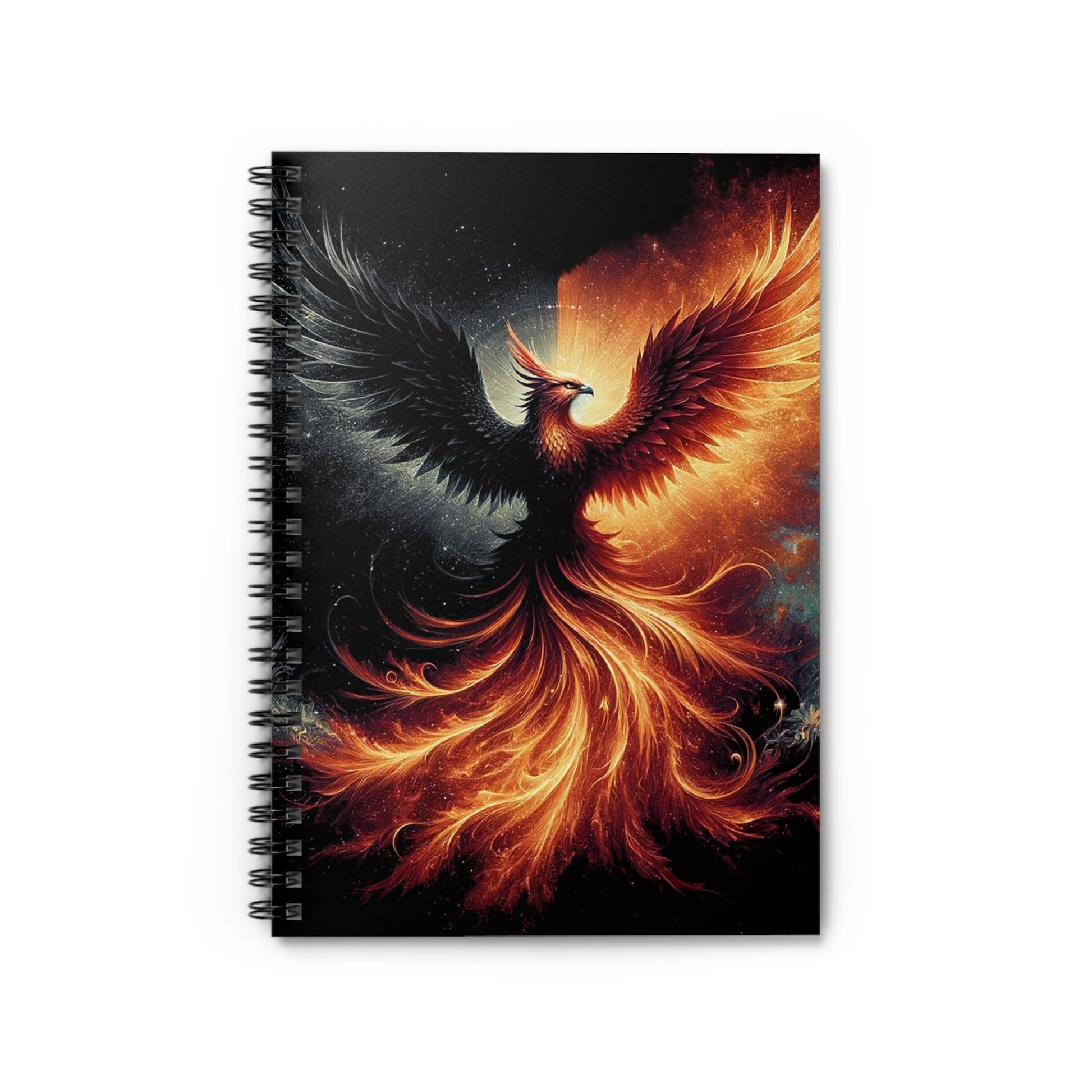 Eternal Rebirth: Fiery Phoenix 118-Page Spiral Notebook - GG