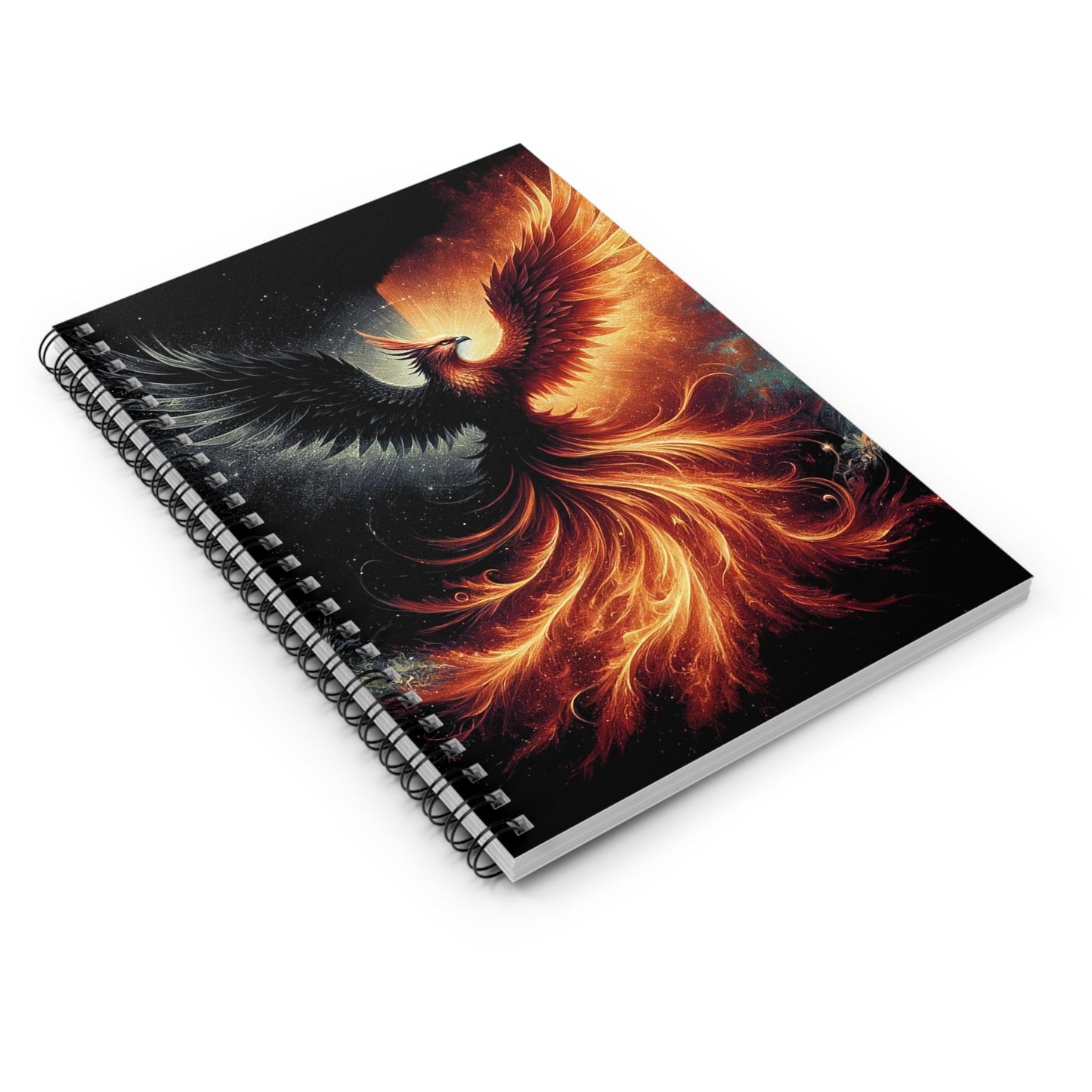 Eternal Rebirth: Fiery Phoenix 118-Page Spiral Notebook - GG