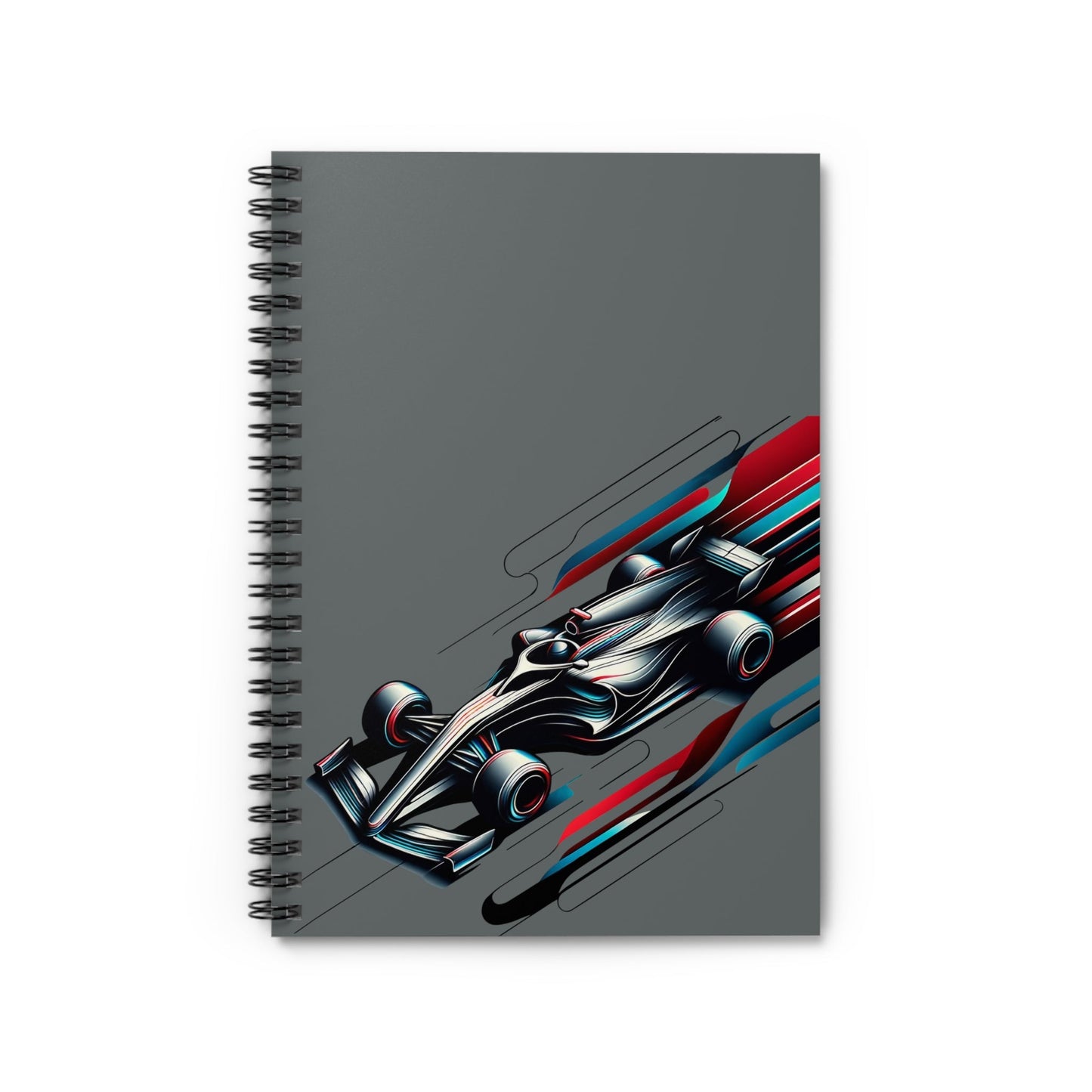 High-Speed Racing Car 118-Page Ruled Spiral Notebook - GG