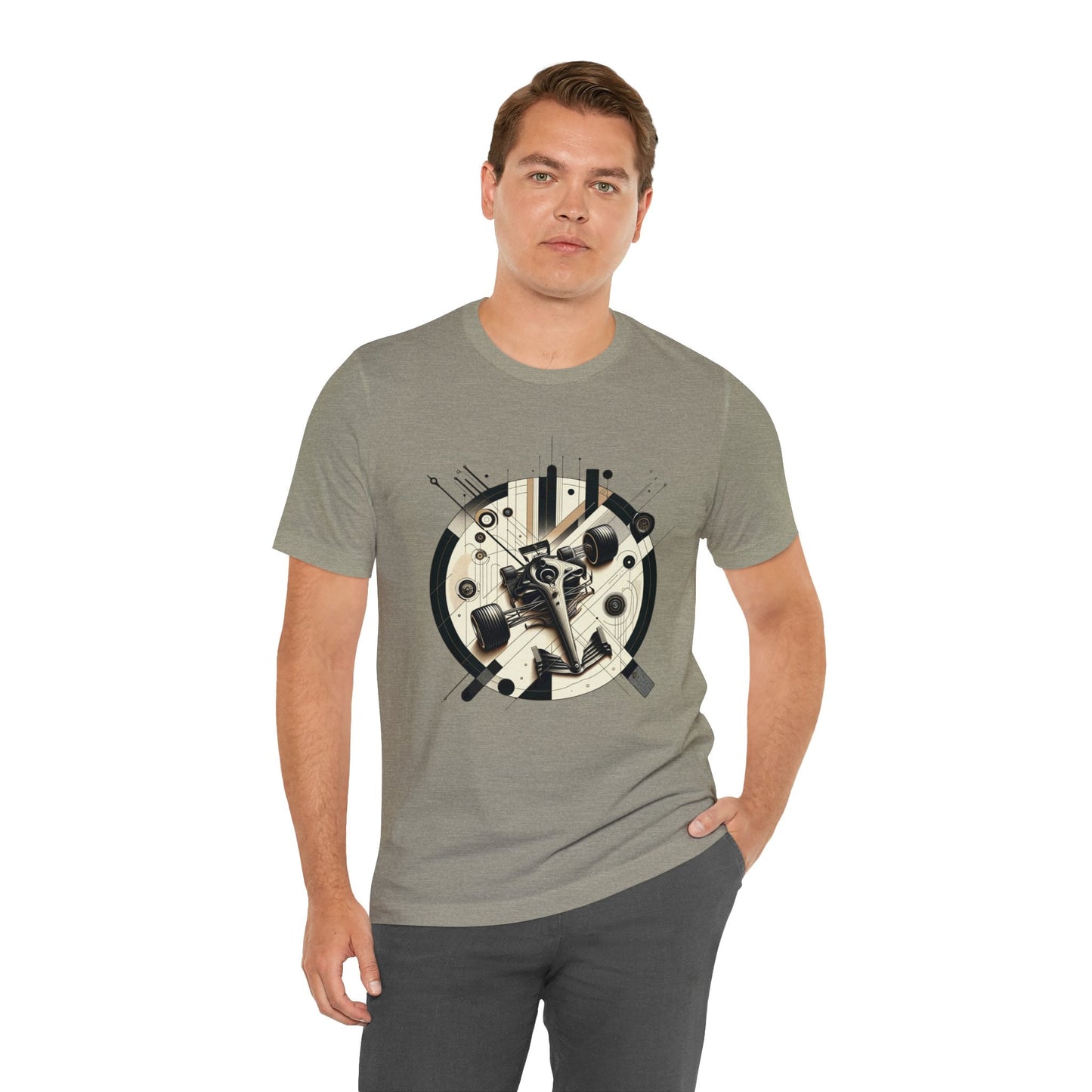 Mechanized Elegance: Exploded Race Car Graphic Tee Unisex Jersey Short Sleeve - GG