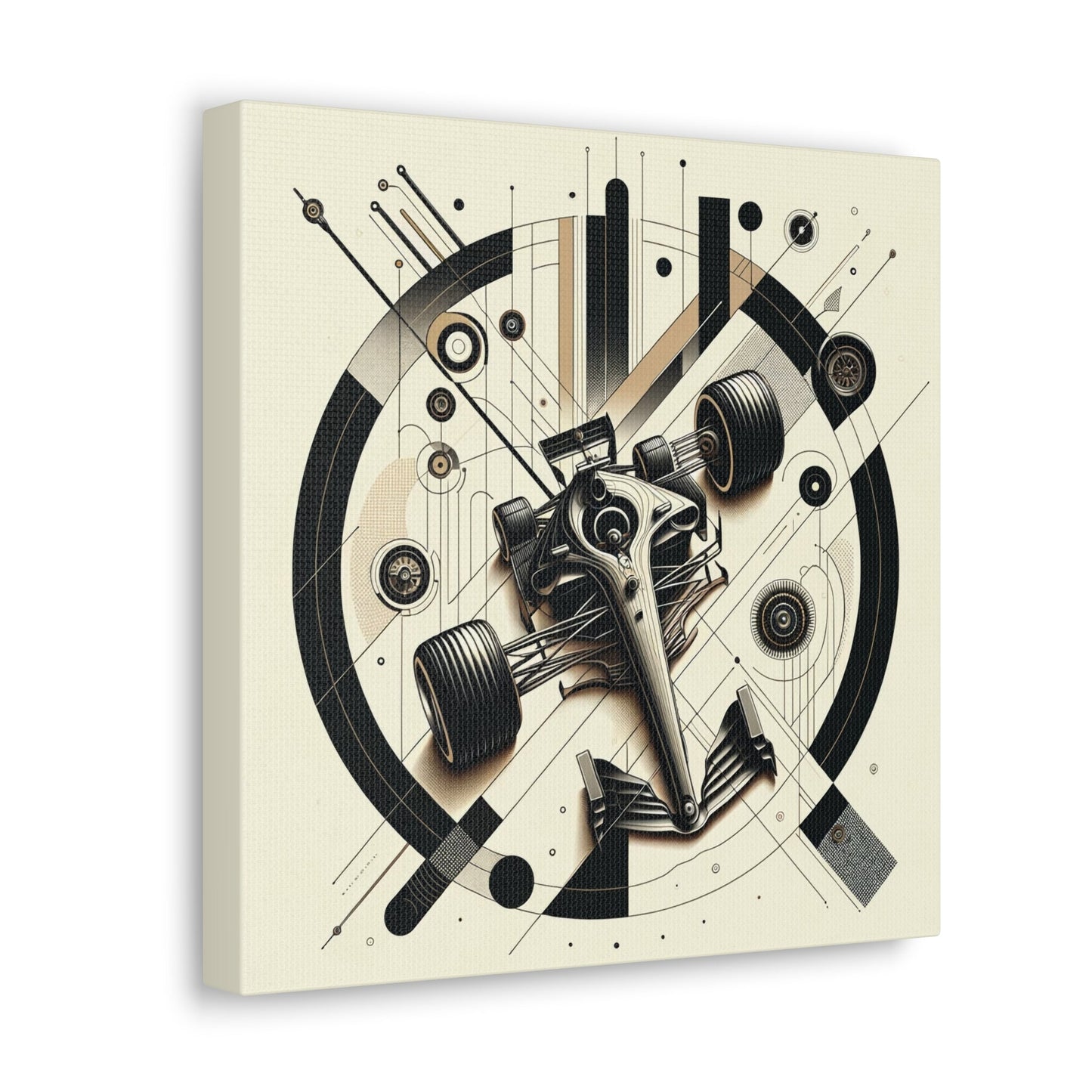 Mechanized Elegance: Precision-Engineered Art Canvas Gallery Wrap - GG