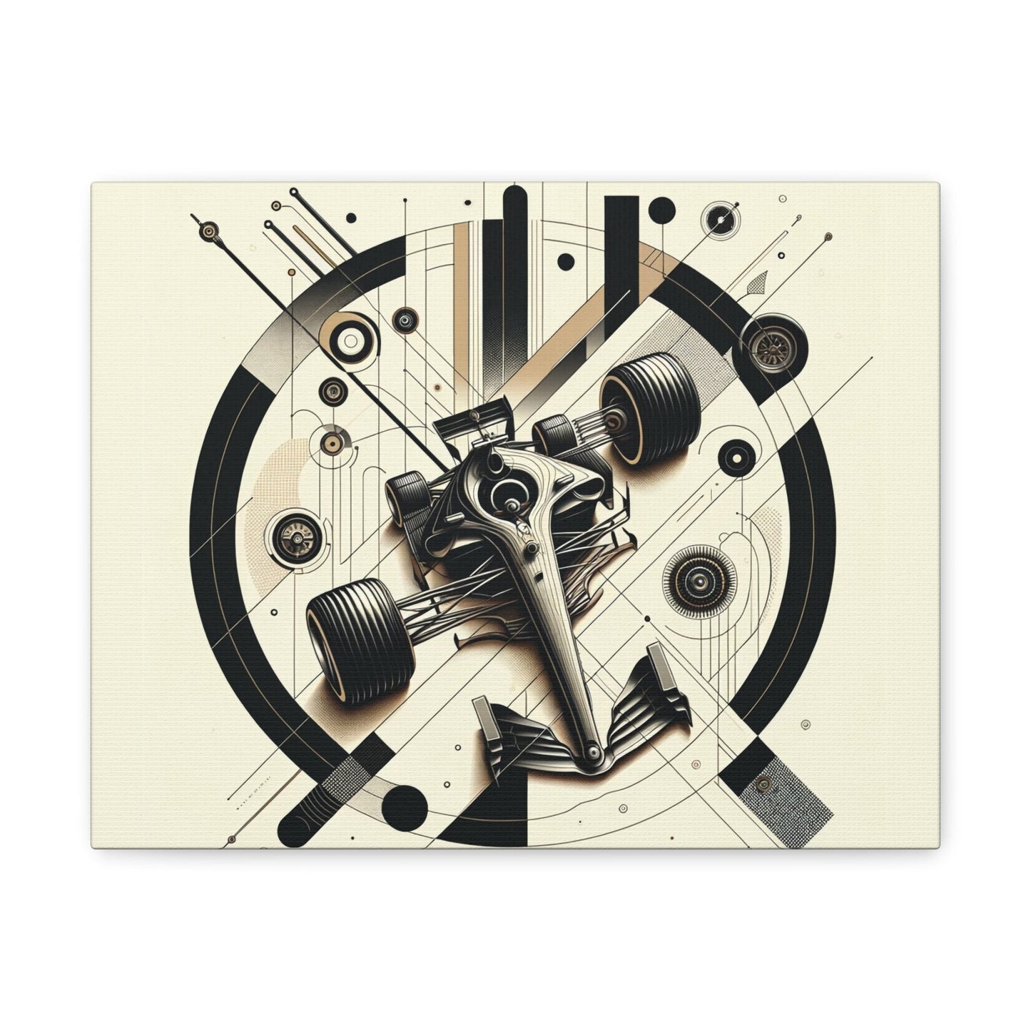 Mechanized Elegance: Precision-Engineered Art Canvas Gallery Wrap - GG