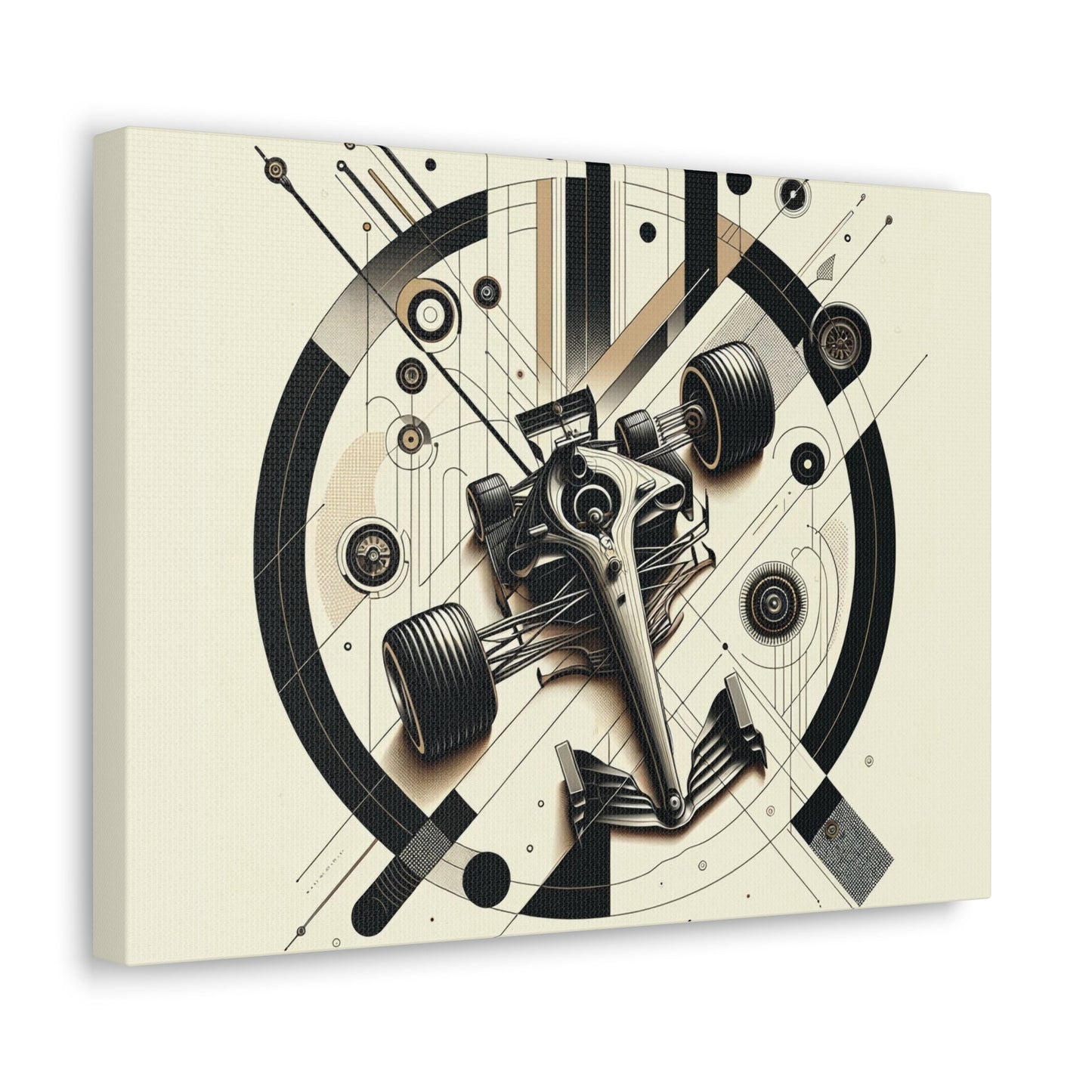 Mechanized Elegance: Precision-Engineered Art Canvas Gallery Wrap - GG