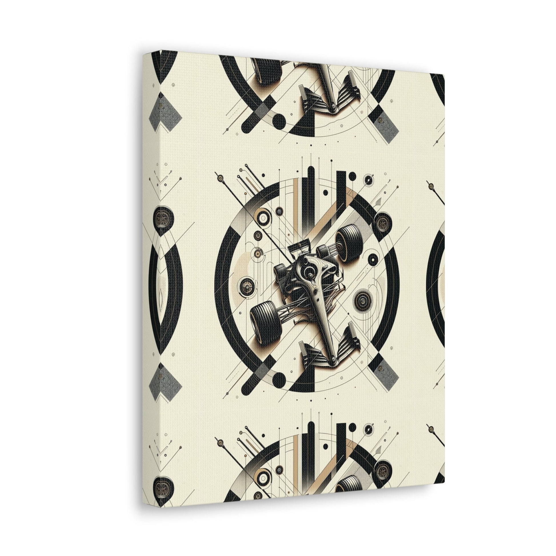 Mechanized Elegance: Precision-Engineered Art Canvas Gallery Wrap - GG