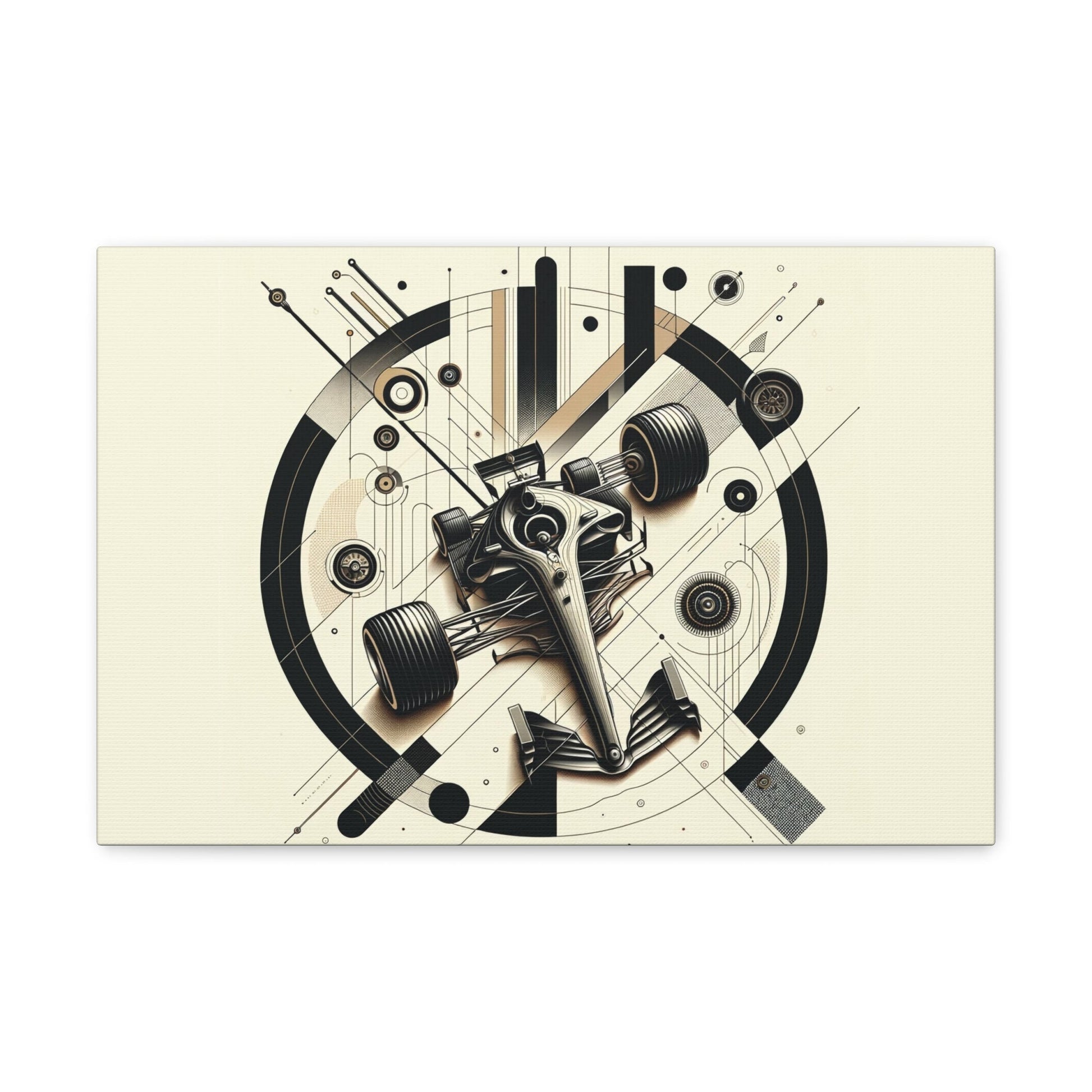 Mechanized Elegance: Precision-Engineered Art Canvas Gallery Wrap - GG