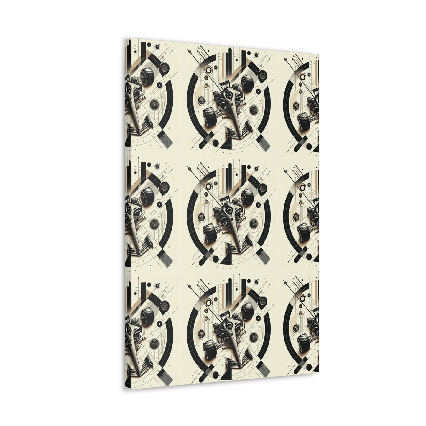 Mechanized Elegance: Precision-Engineered Art Canvas Gallery Wrap - GG