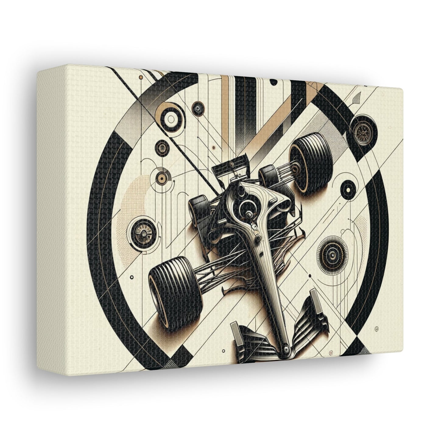 Mechanized Elegance: Precision-Engineered Art Canvas Gallery Wrap - GG