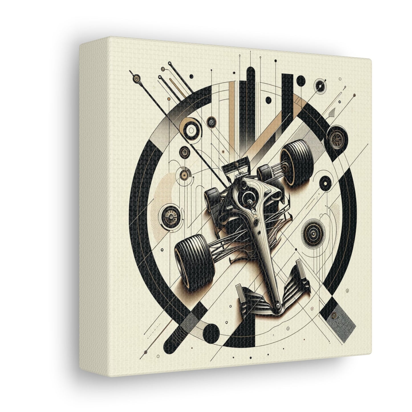 Mechanized Elegance: Precision-Engineered Art Canvas Gallery Wrap - GG