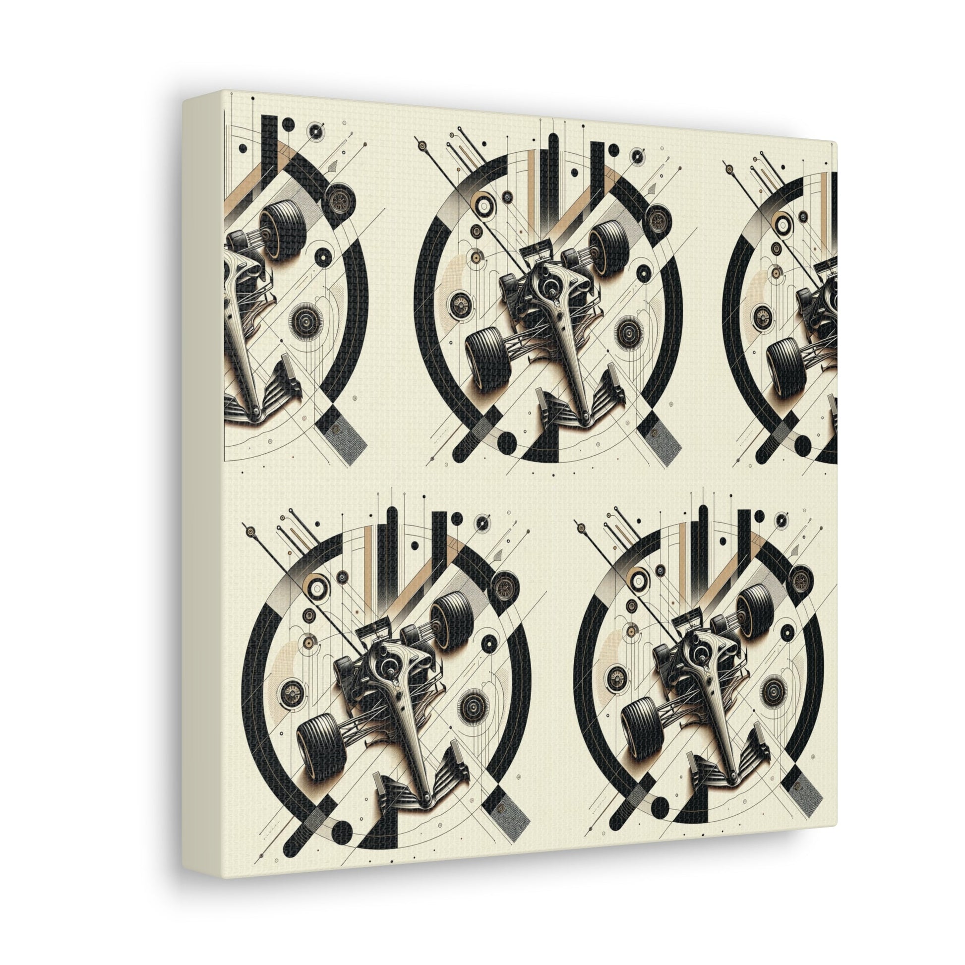 Mechanized Elegance: Precision-Engineered Art Canvas Gallery Wrap - GG