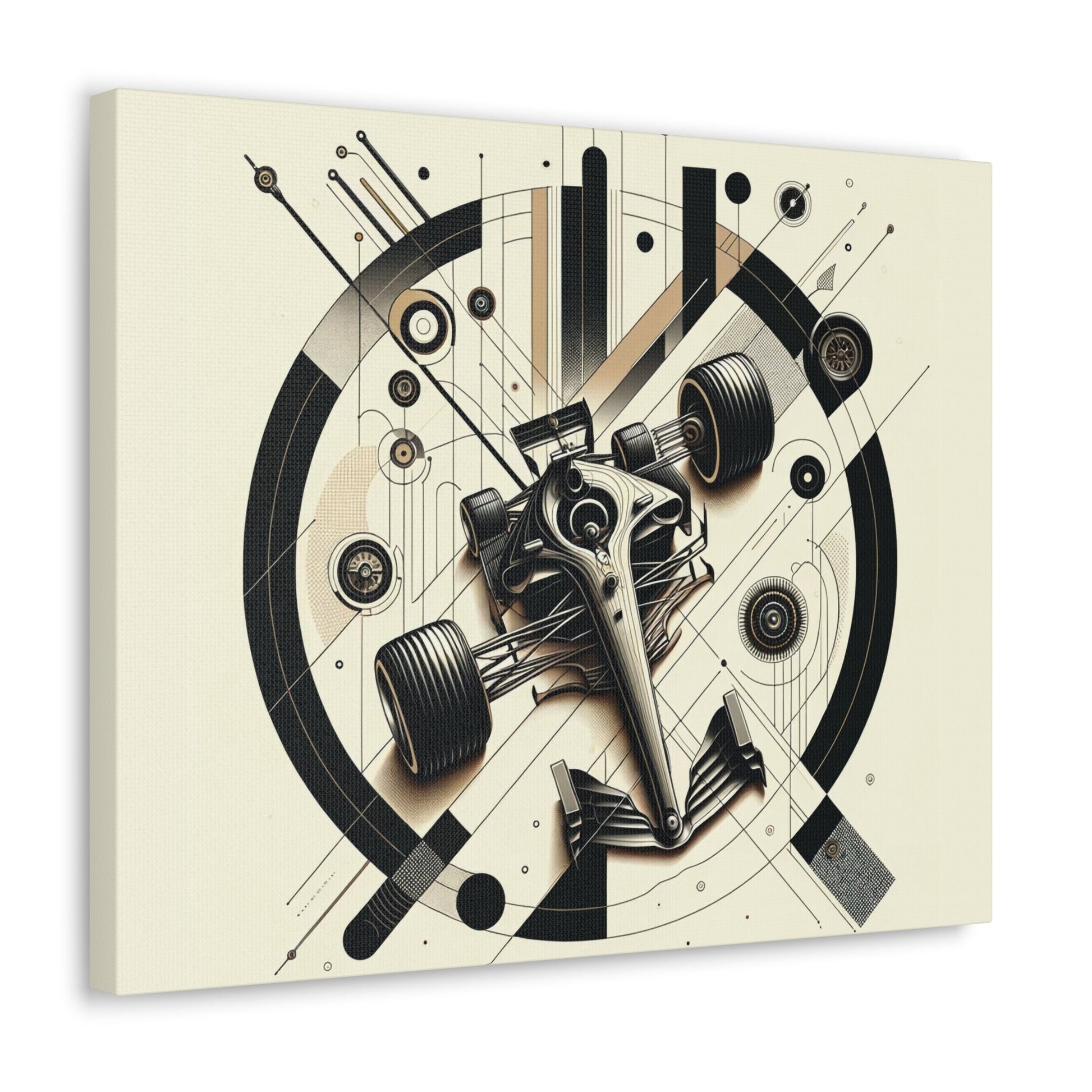 Mechanized Elegance: Precision-Engineered Art Canvas Gallery Wrap - GG