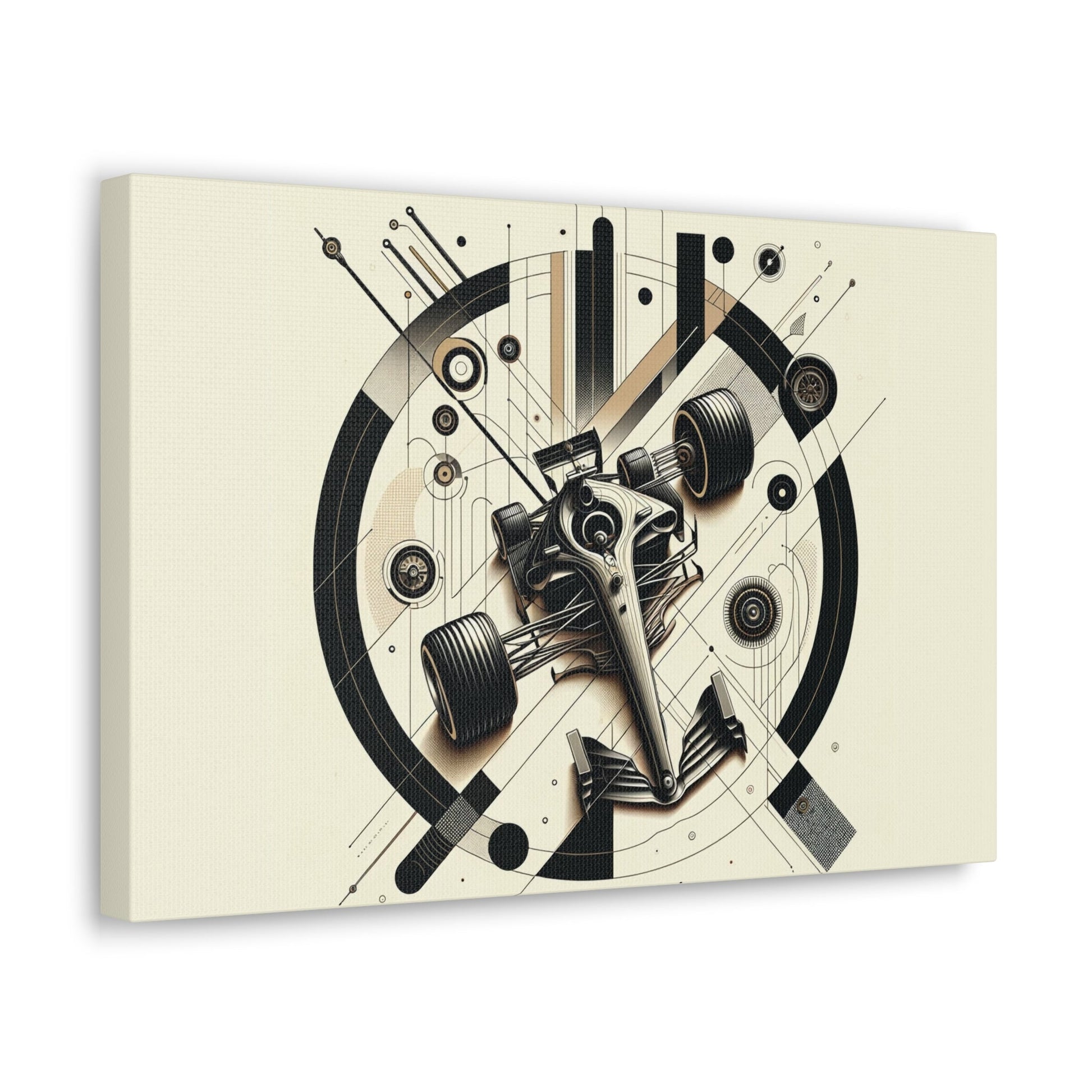 Mechanized Elegance: Precision-Engineered Art Canvas Gallery Wrap - GG