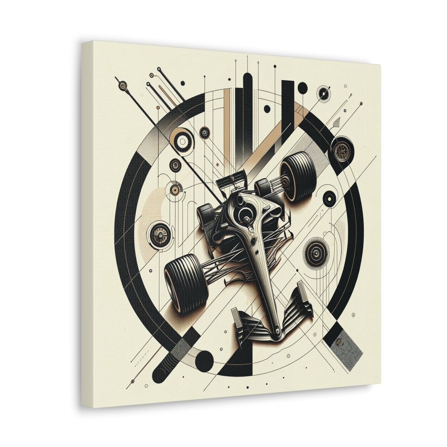 Mechanized Elegance: Precision-Engineered Art Canvas Gallery Wrap - GG