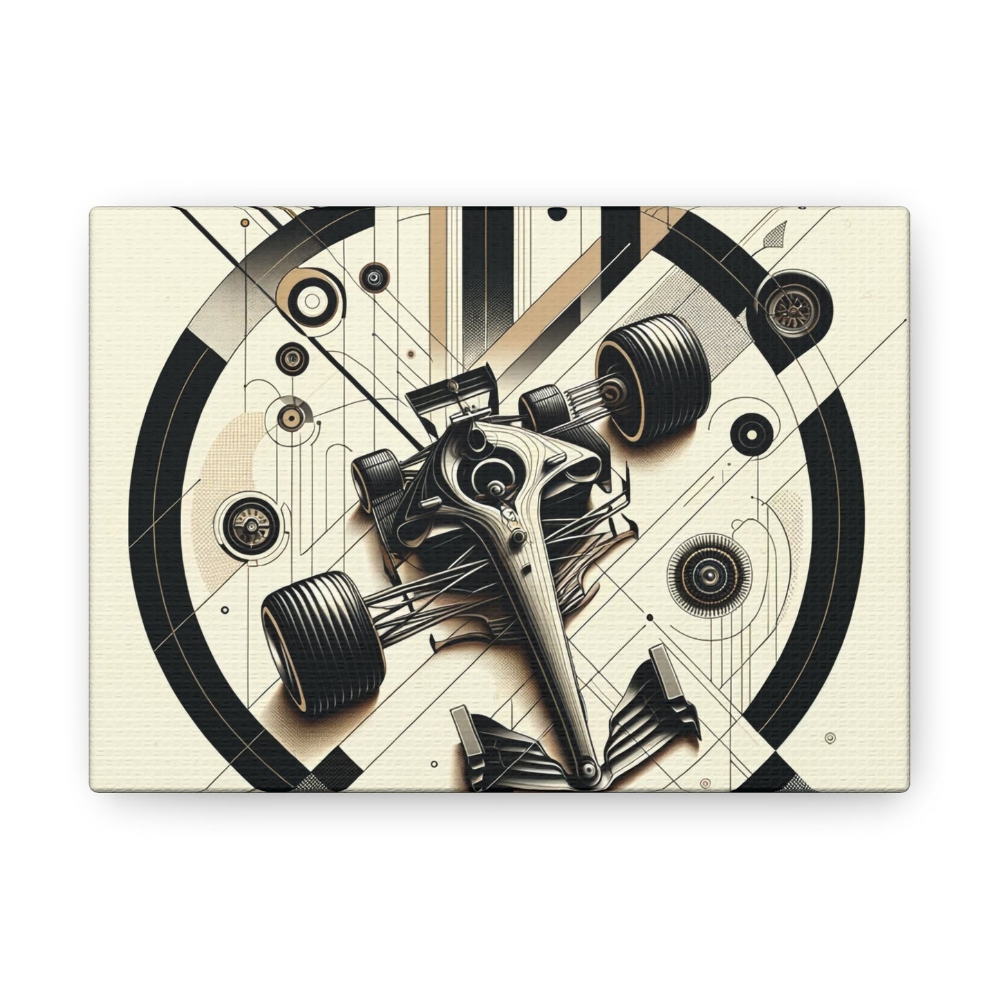 Mechanized Elegance: Precision-Engineered Art Canvas Gallery Wrap - GG