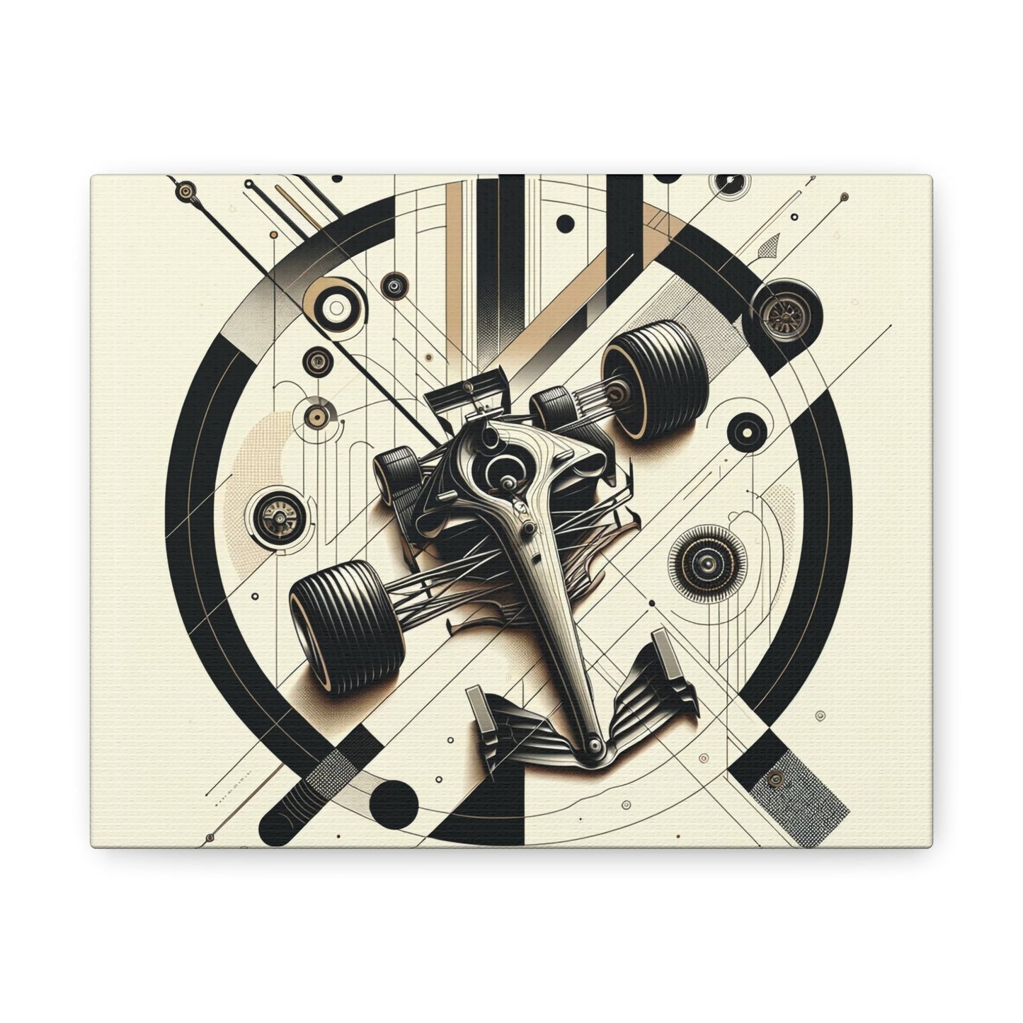 Mechanized Elegance: Precision-Engineered Art Canvas Gallery Wrap - GG