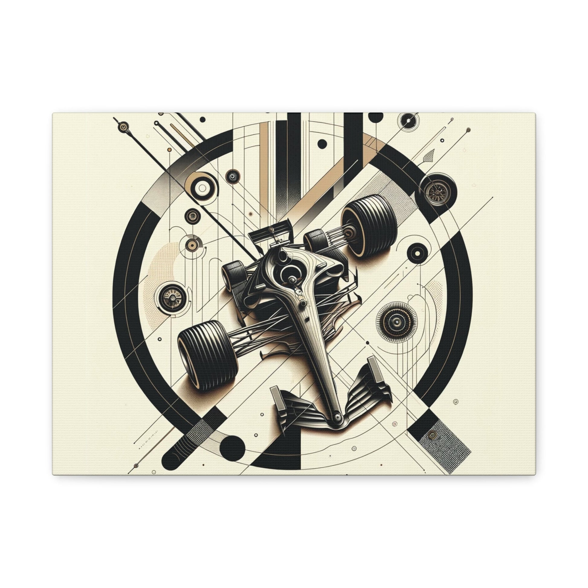 Mechanized Elegance: Precision-Engineered Art Canvas Gallery Wrap - GG