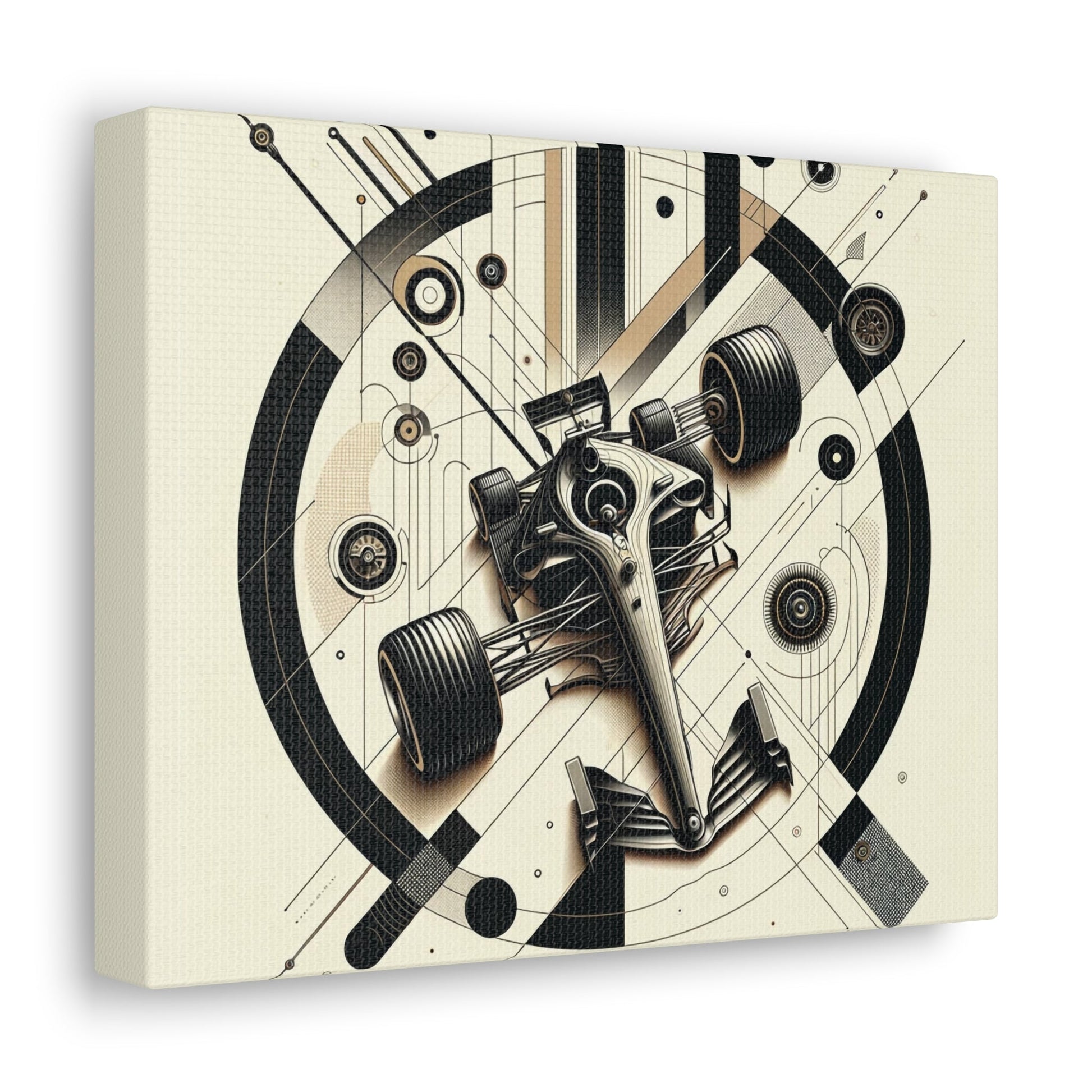 Mechanized Elegance: Precision-Engineered Art Canvas Gallery Wrap - GG