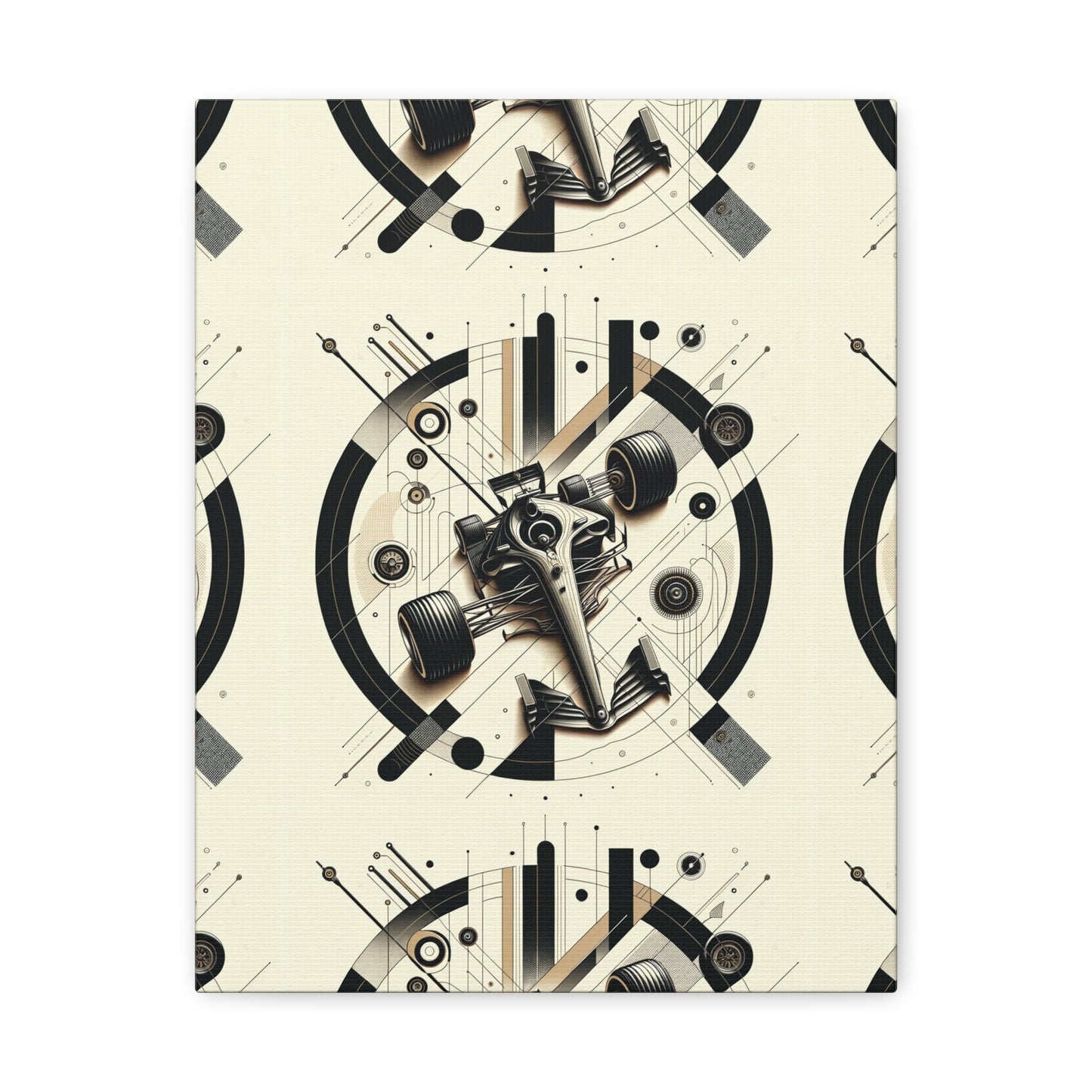 Mechanized Elegance: Precision-Engineered Art Canvas Gallery Wrap - GG