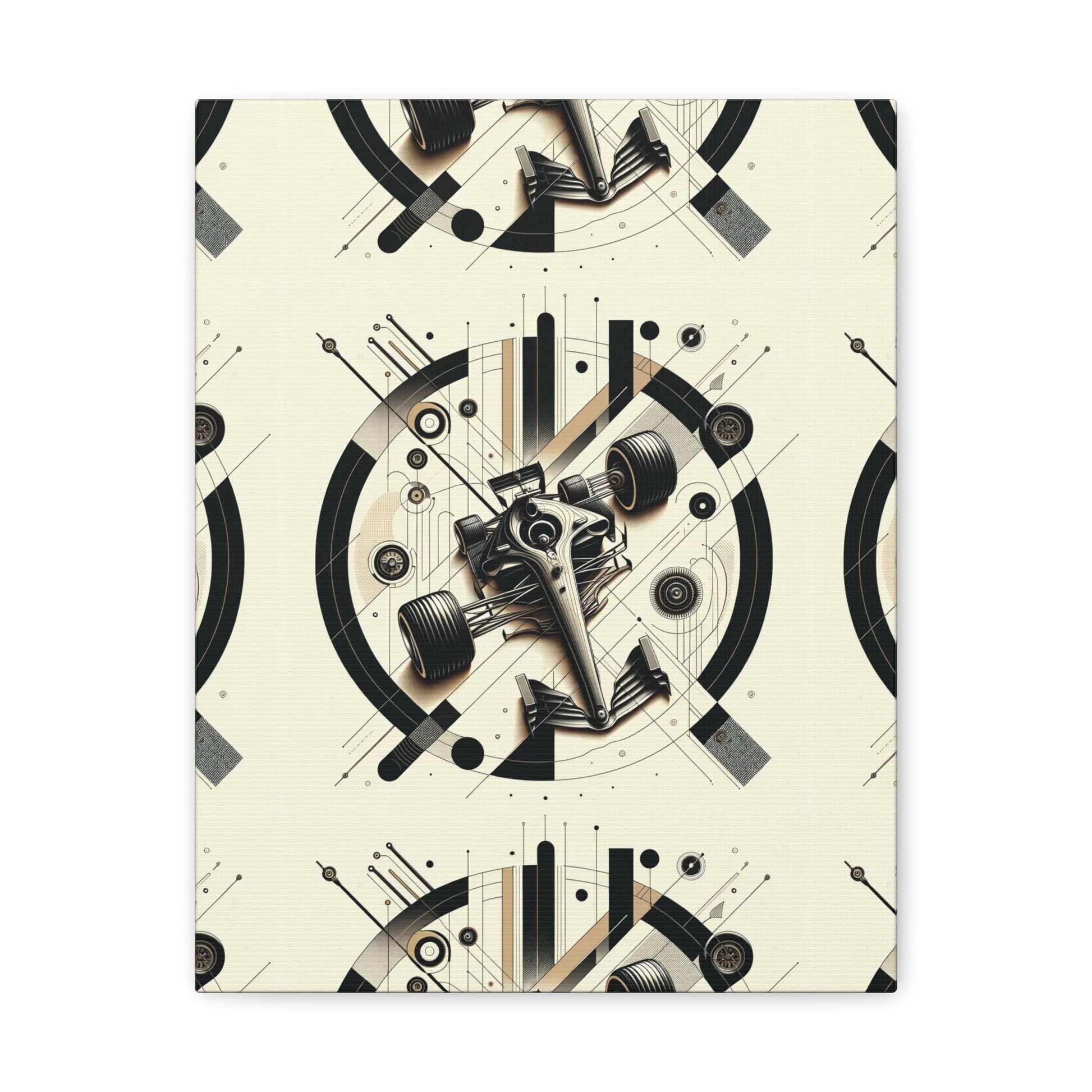 Mechanized Elegance: Precision-Engineered Art Canvas Gallery Wrap - GG