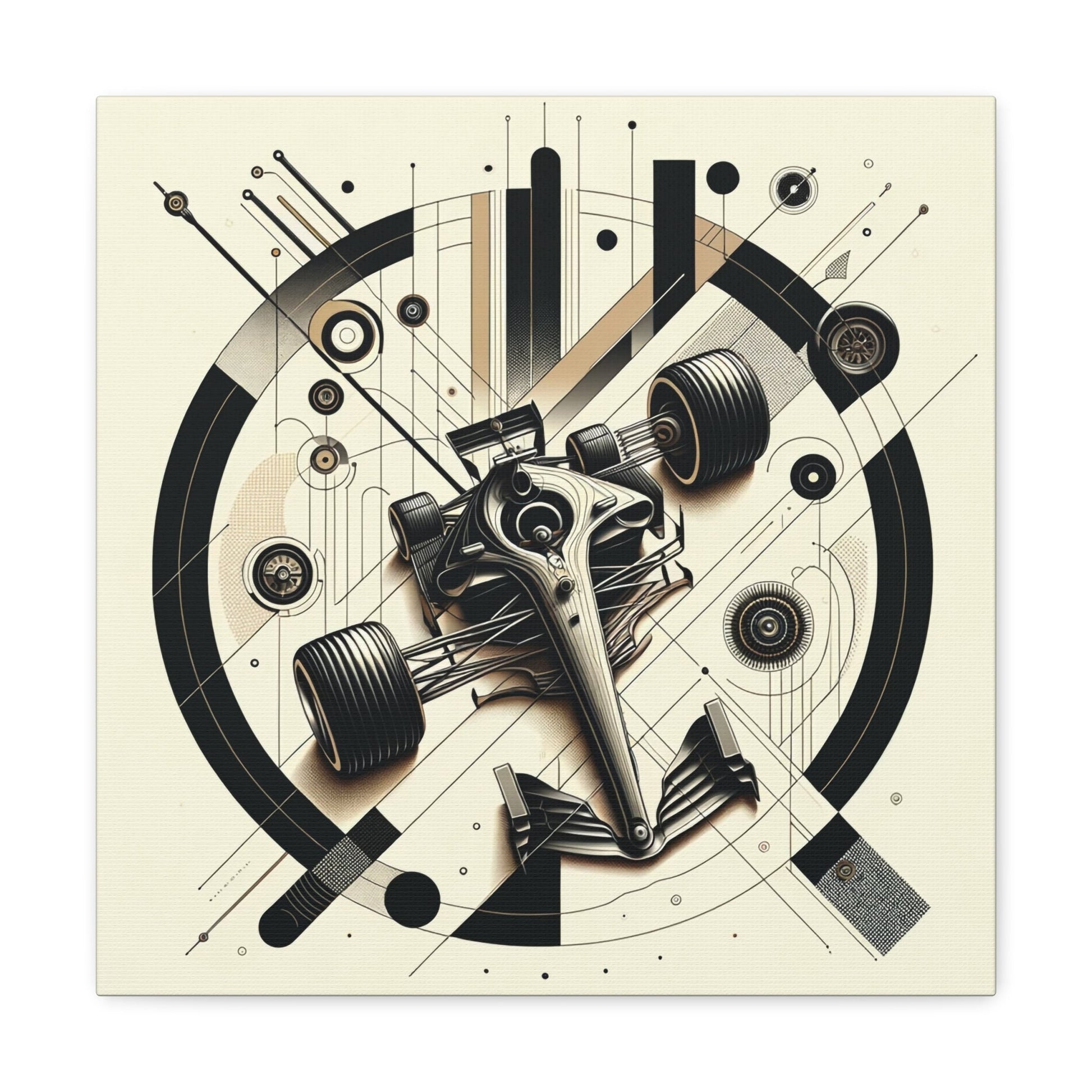 Mechanized Elegance: Precision-Engineered Art Canvas Gallery Wrap - GG