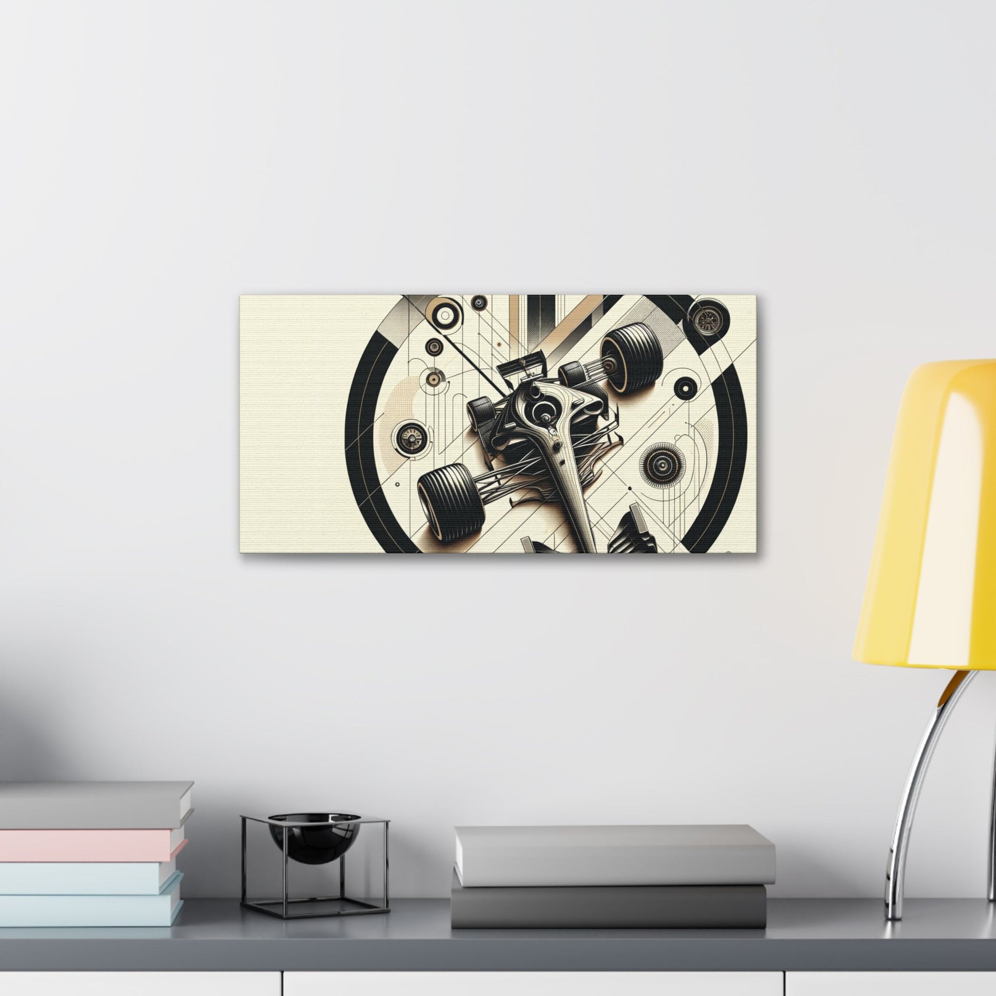 Mechanized Elegance: Precision-Engineered Art Canvas Gallery Wrap - GG