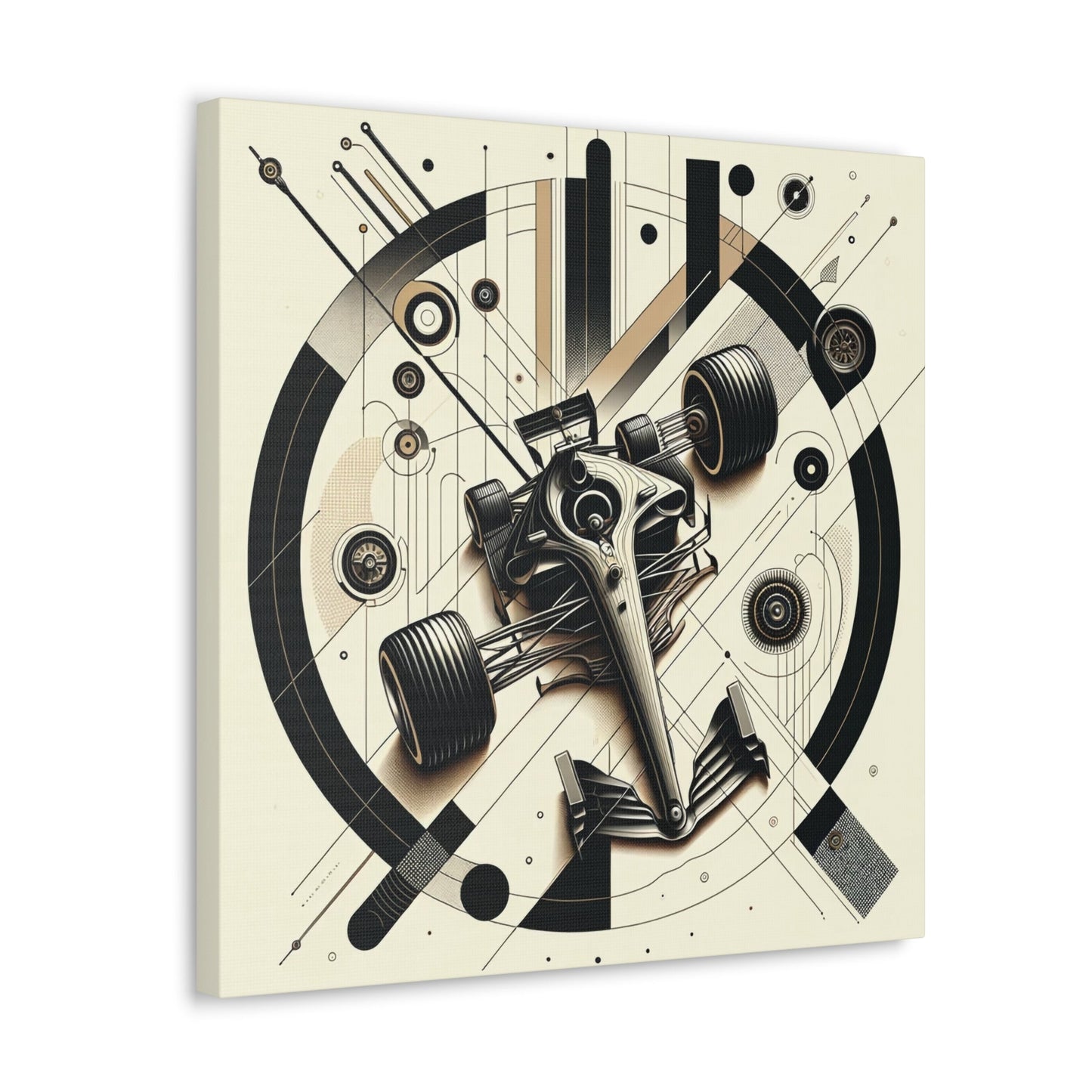 Mechanized Elegance: Precision-Engineered Art Canvas Gallery Wrap - GG