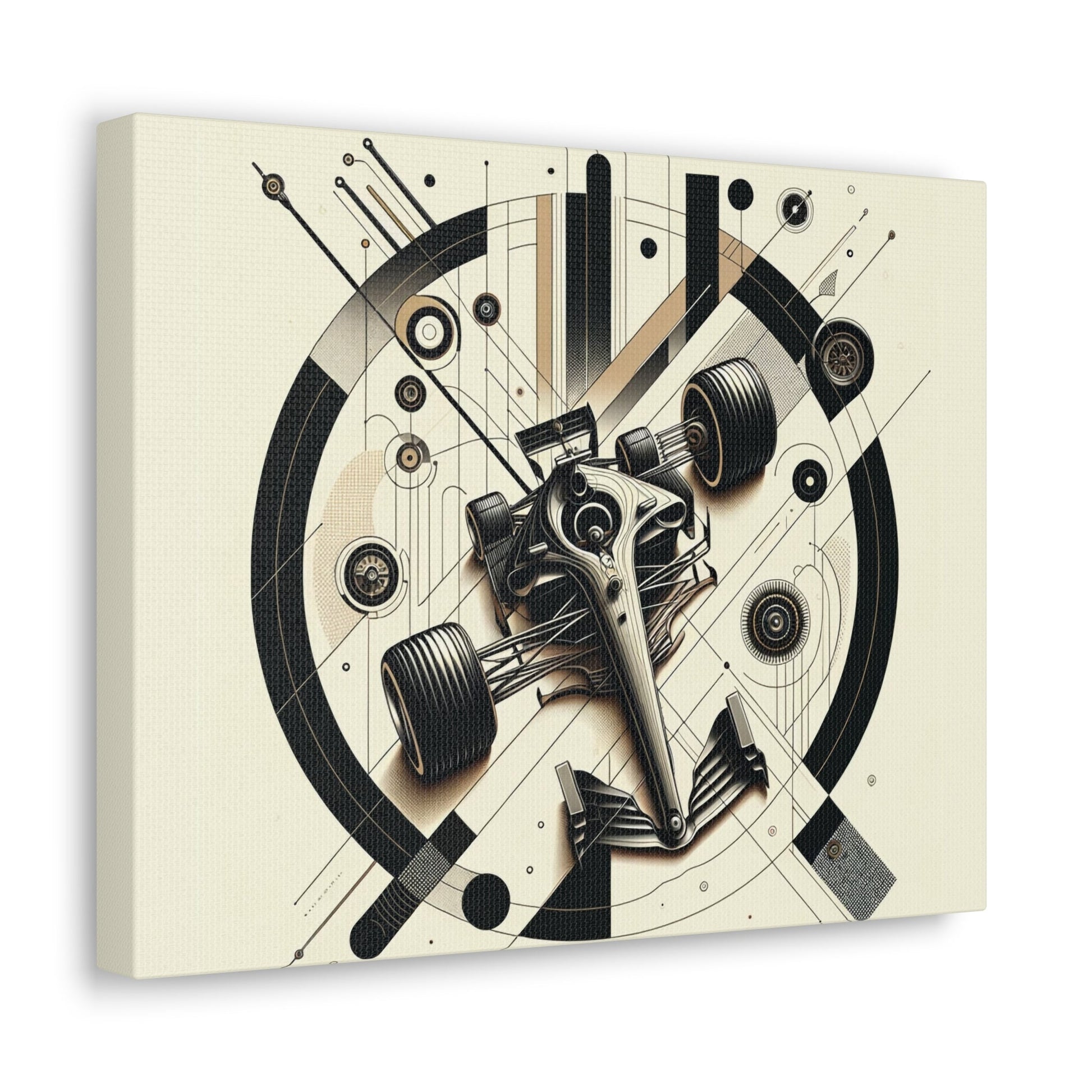 Mechanized Elegance: Precision-Engineered Art Canvas Gallery Wrap - GG