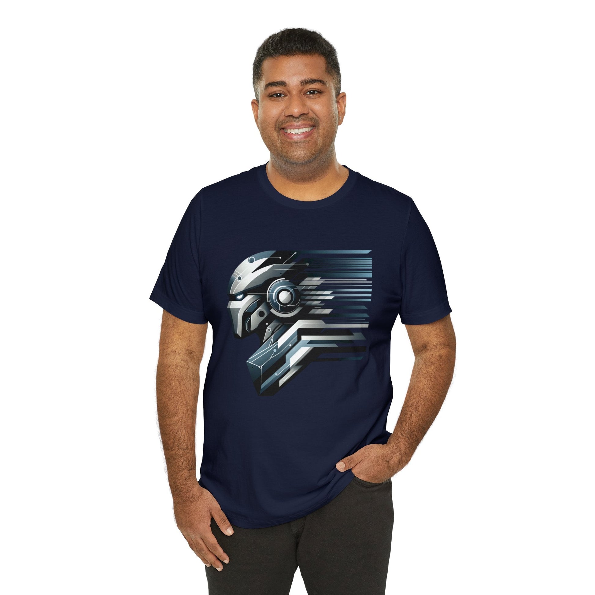 Modern Mech Warrior T-Shirt - Sleek, Breathable Cotton Tee unisex - GG