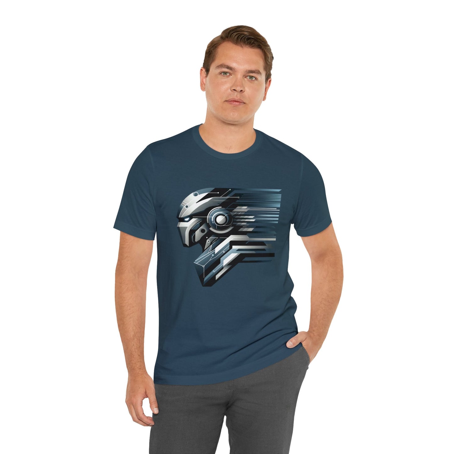 Modern Mech Warrior T-Shirt - Sleek, Breathable Cotton Tee unisex - GG