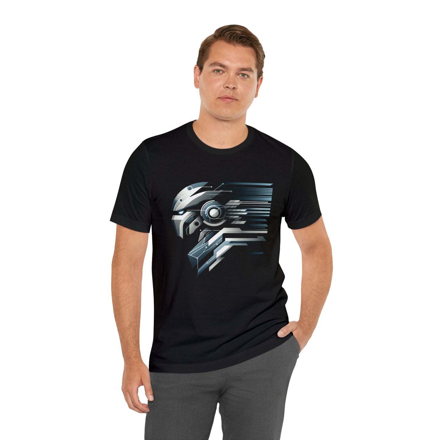 Modern Mech Warrior T-Shirt - Sleek, Breathable Cotton Tee unisex - GG