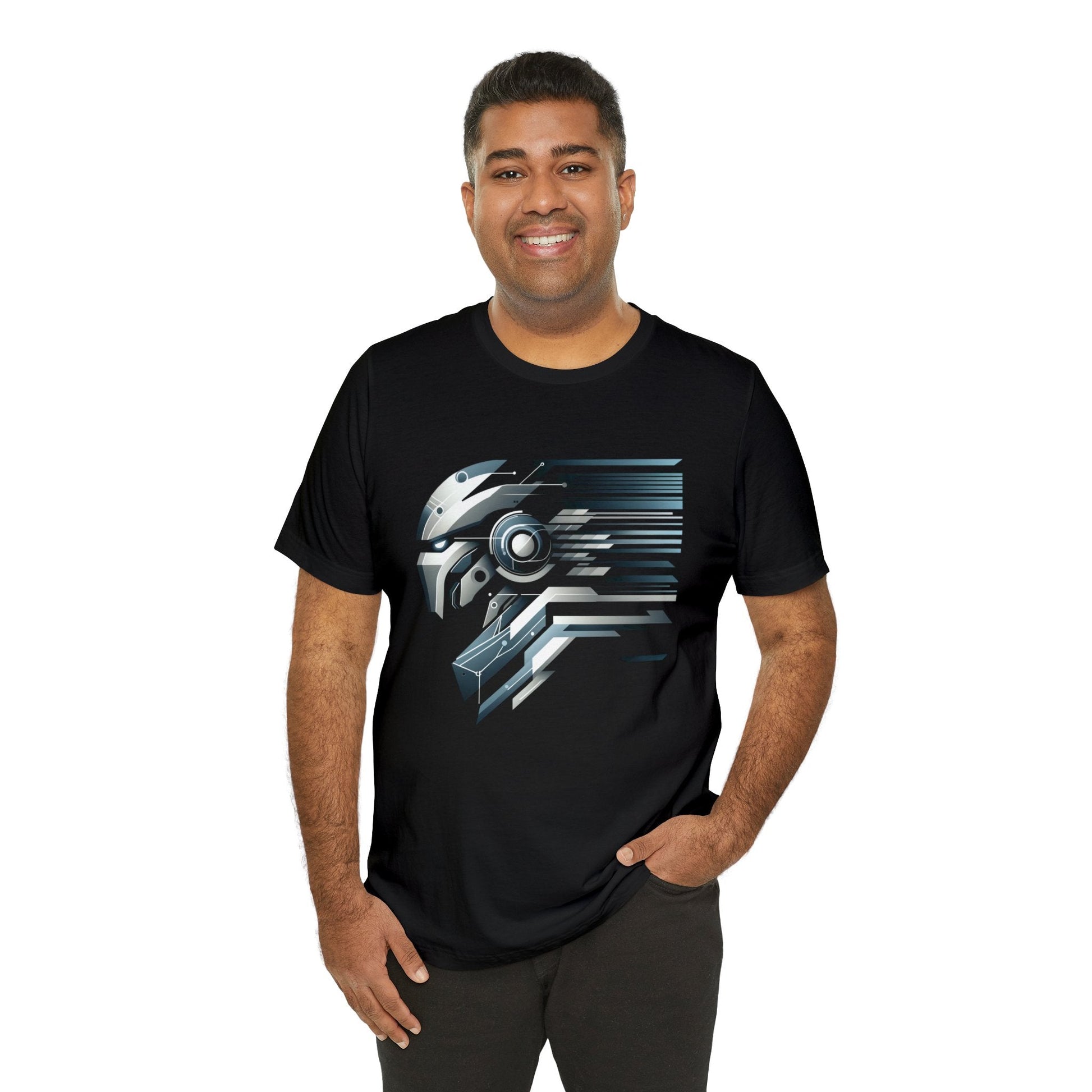 Modern Mech Warrior T-Shirt - Sleek, Breathable Cotton Tee unisex - GG