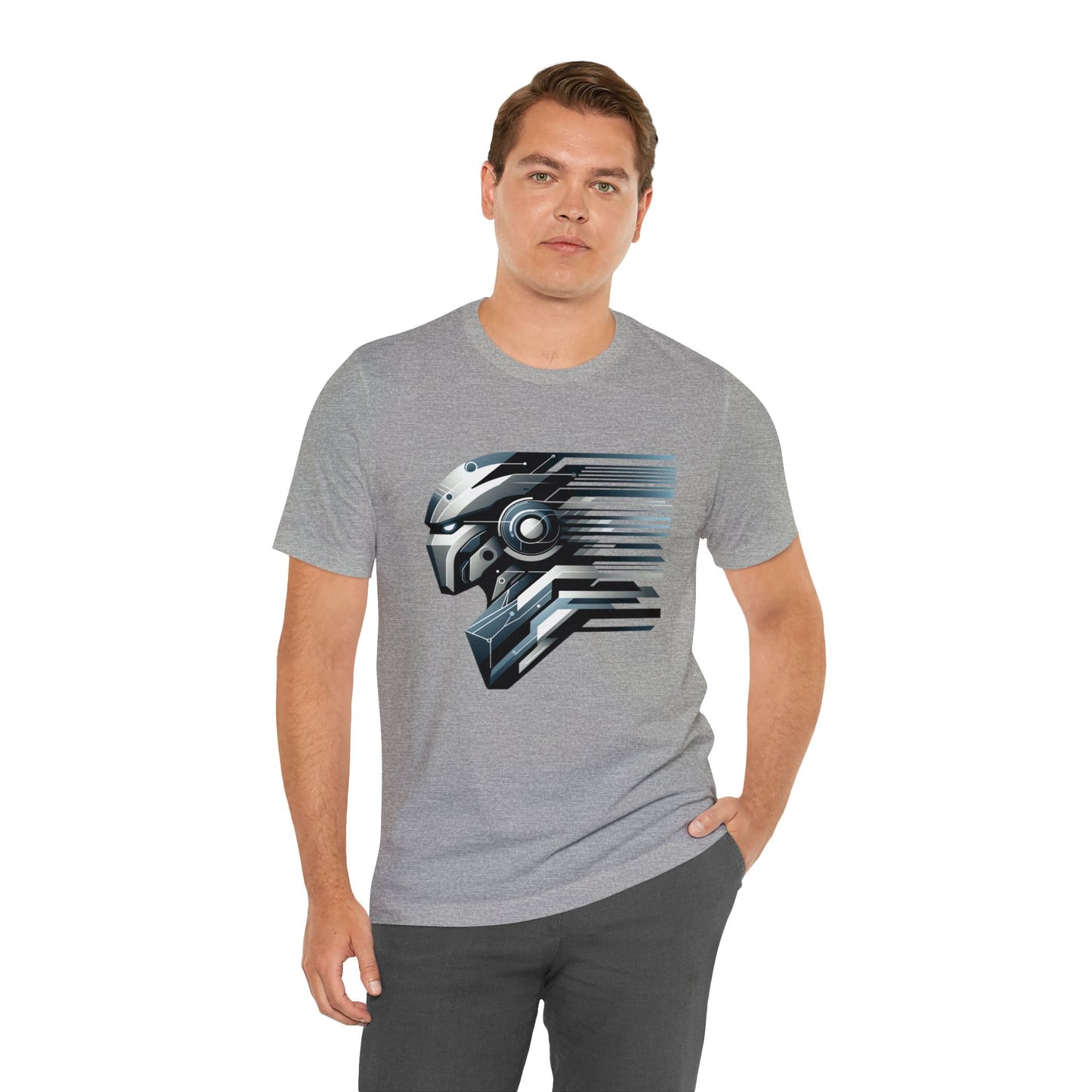 Modern Mech Warrior T-Shirt - Sleek, Breathable Cotton Tee unisex - GG