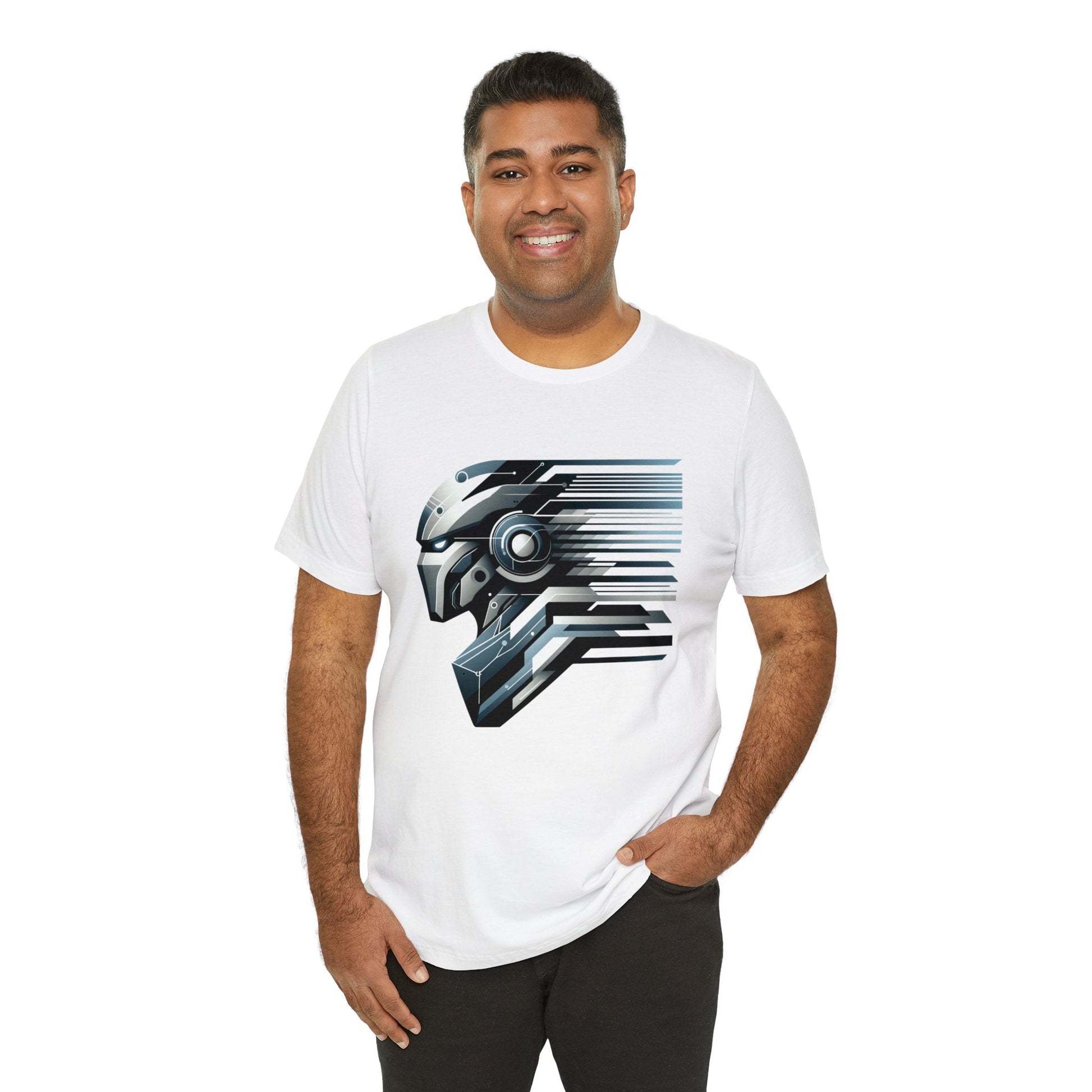 Modern Mech Warrior T-Shirt - Sleek, Breathable Cotton Tee unisex - GG