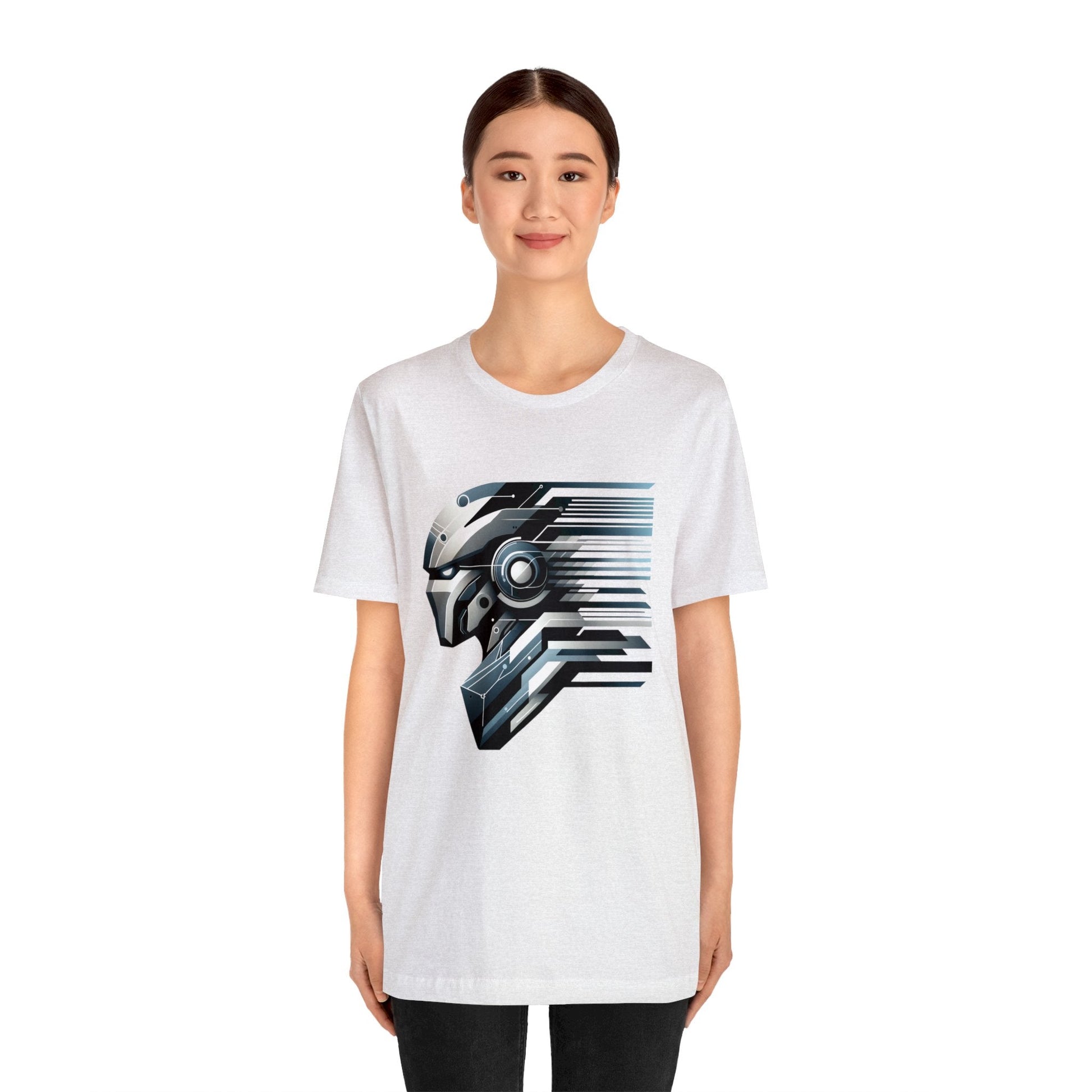 Modern Mech Warrior T-Shirt - Sleek, Breathable Cotton Tee unisex - GG