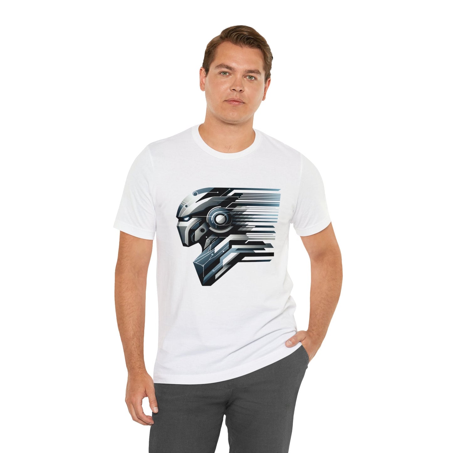 Modern Mech Warrior T-Shirt - Sleek, Breathable Cotton Tee unisex - GG