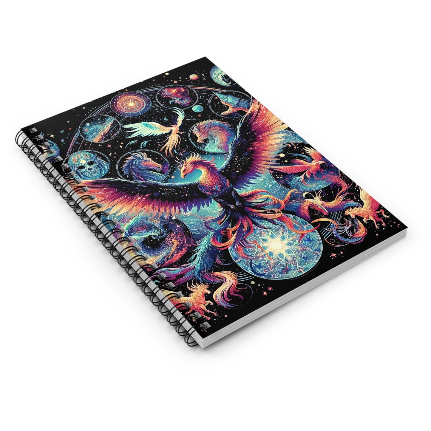 Mystical Phoenix Fantasy 118-Page Spiral Notebook - GG