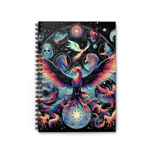 Mystical Phoenix Fantasy 118-Page Spiral Notebook - GG